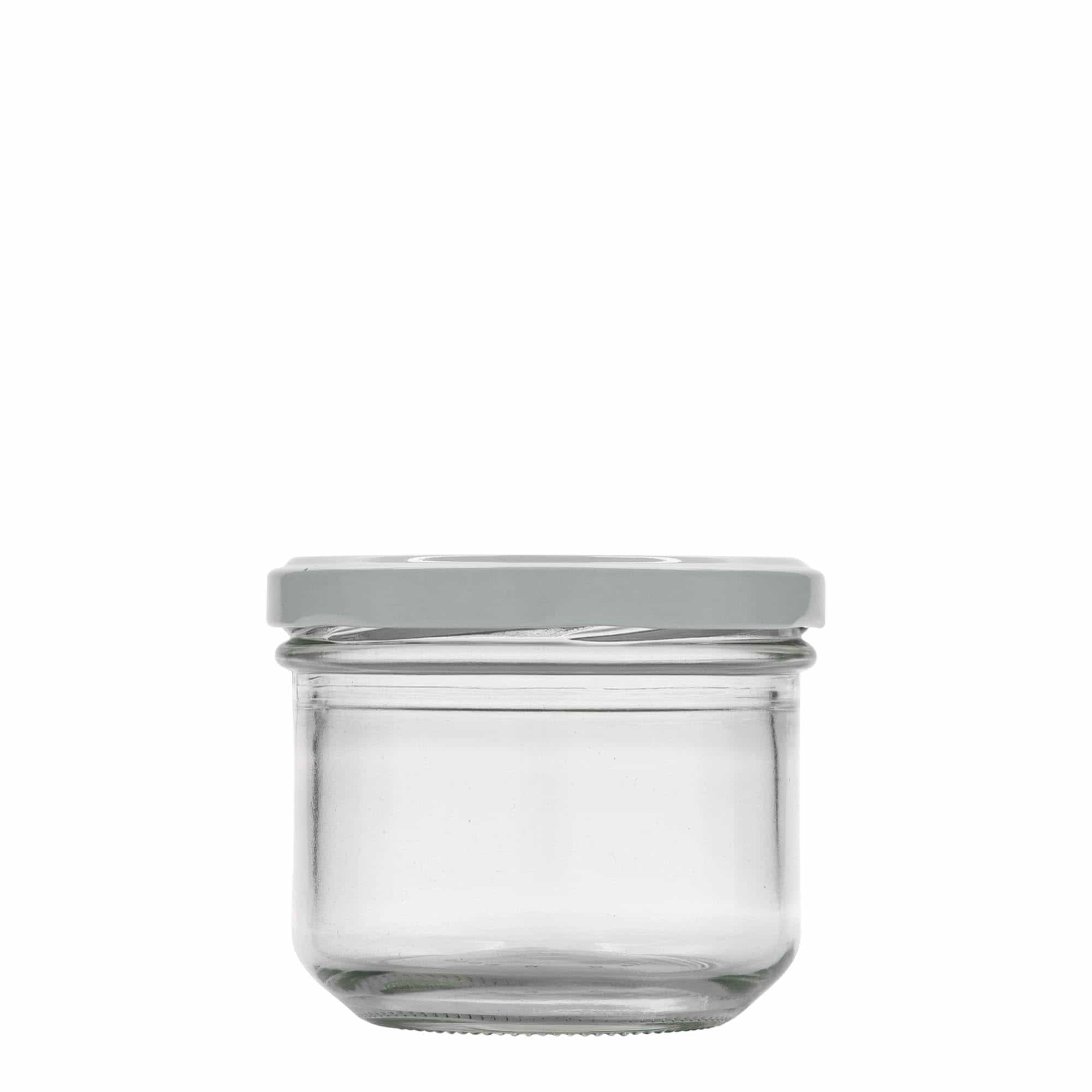 250 ml stiklainis su stačiu šonu, anga: Twist-Off (TO 82)