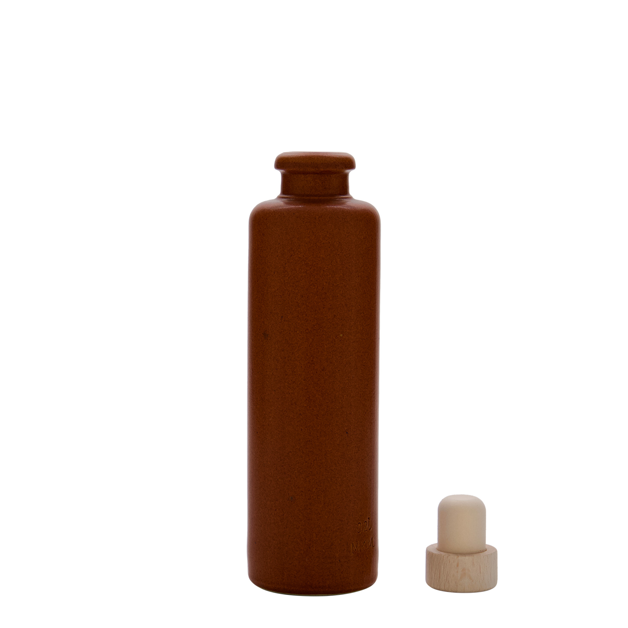 200 ml molinis ąsotis, akmens masė, raudonai rudas, burna: kamštis