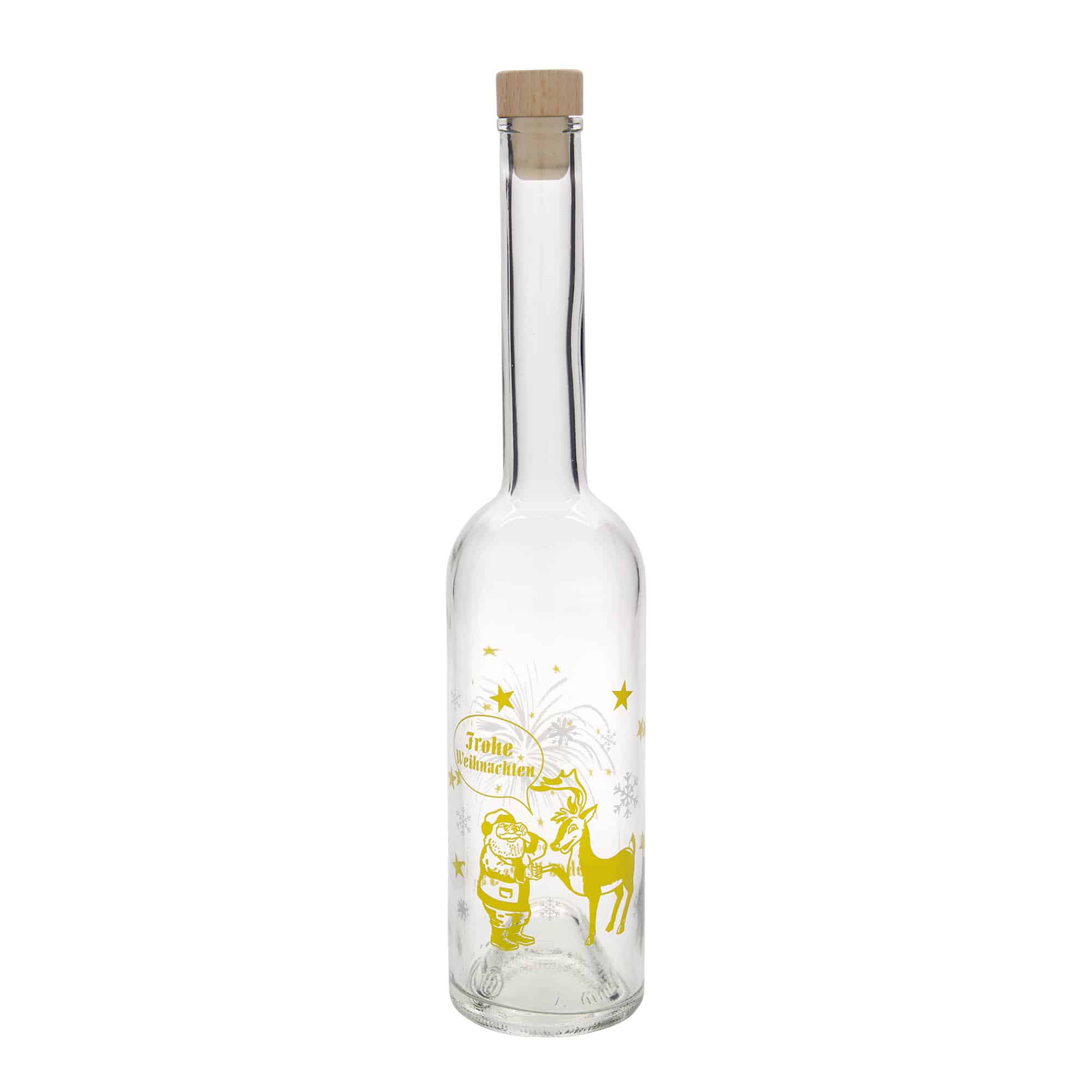 500 ml stiklinis butelis „Opera“, motyvas: fejerverkas, kamštis: kamštis