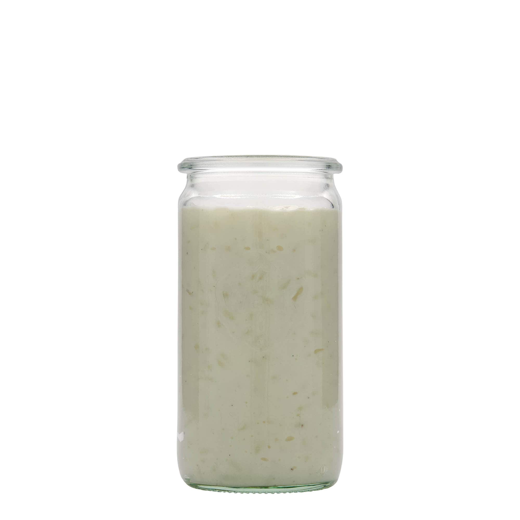 340 ml WECK cilindro formos stiklainis, anga: apvalus kraštas