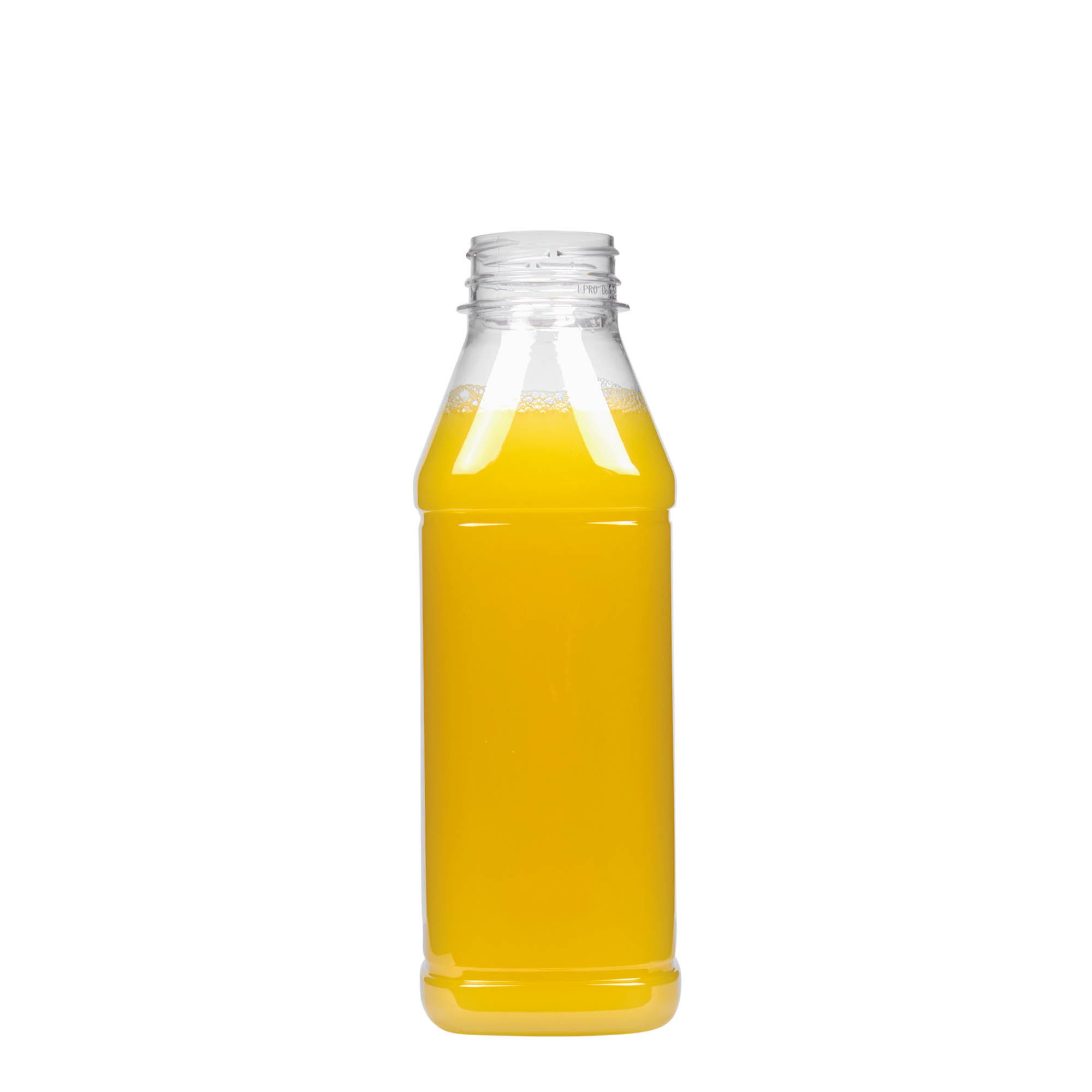 500 ml PET butelis „Milk and Juice Carré“, kvadratinis, plastikas, anga: 38 mm 500 ml PET butelis „Milk and Juice Carré“, kvadratinis, plastikas, anga: 38 mm