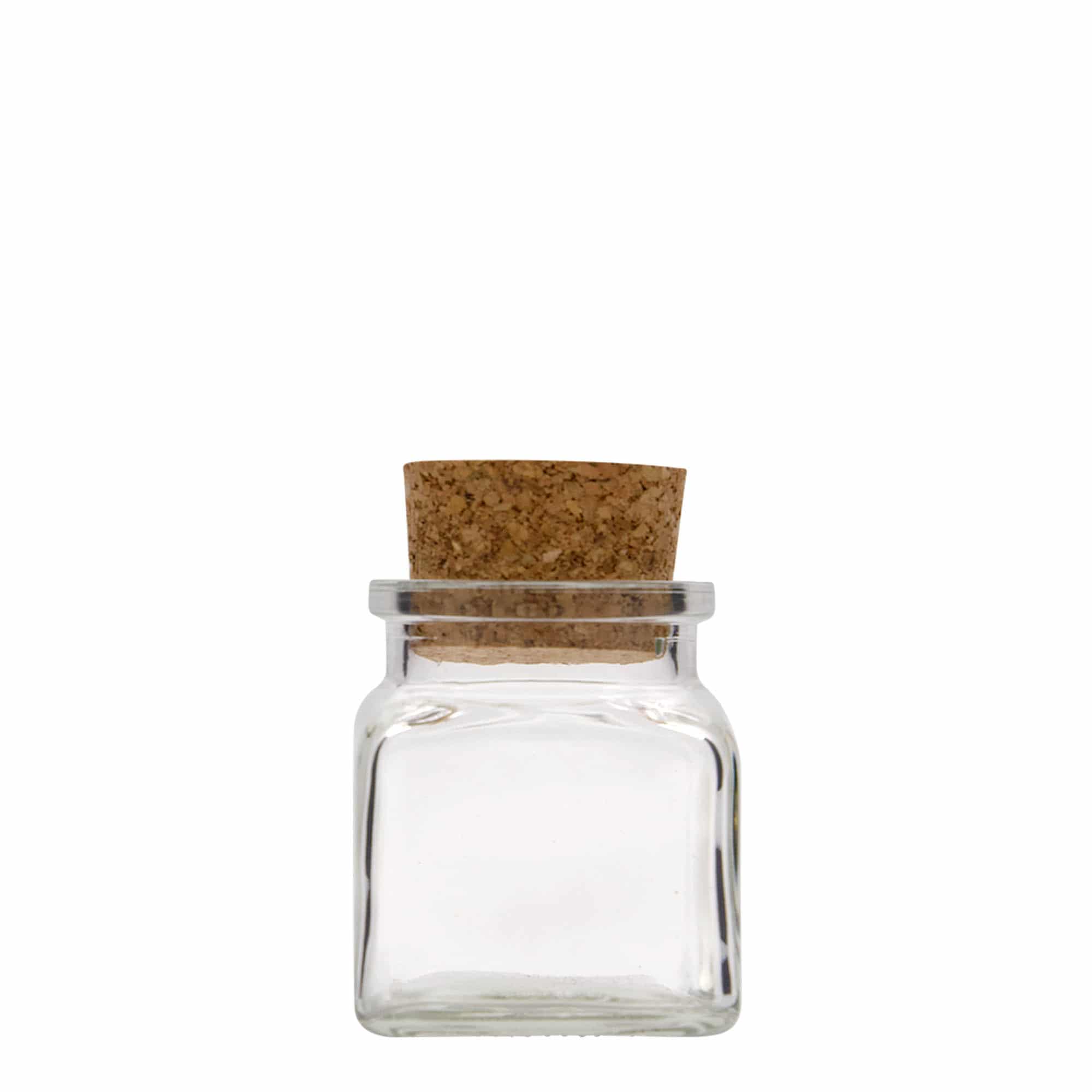 120 ml kamštinis stiklas, kvadratinis, anga: kamštis