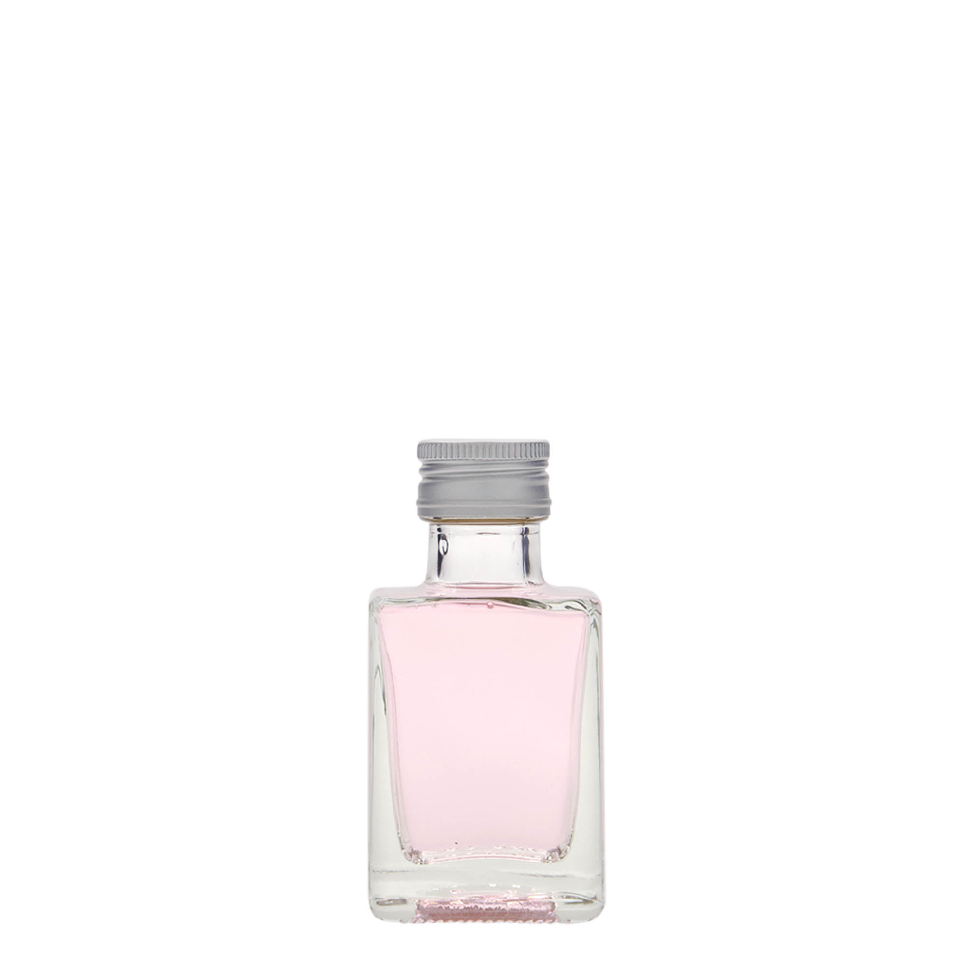 50 ml stiklinis buteliukas „Cube“, kvadratinis, anga: PP 24 50 ml stiklinis buteliukas „Cube“, kvadratinis, anga: PP 24
