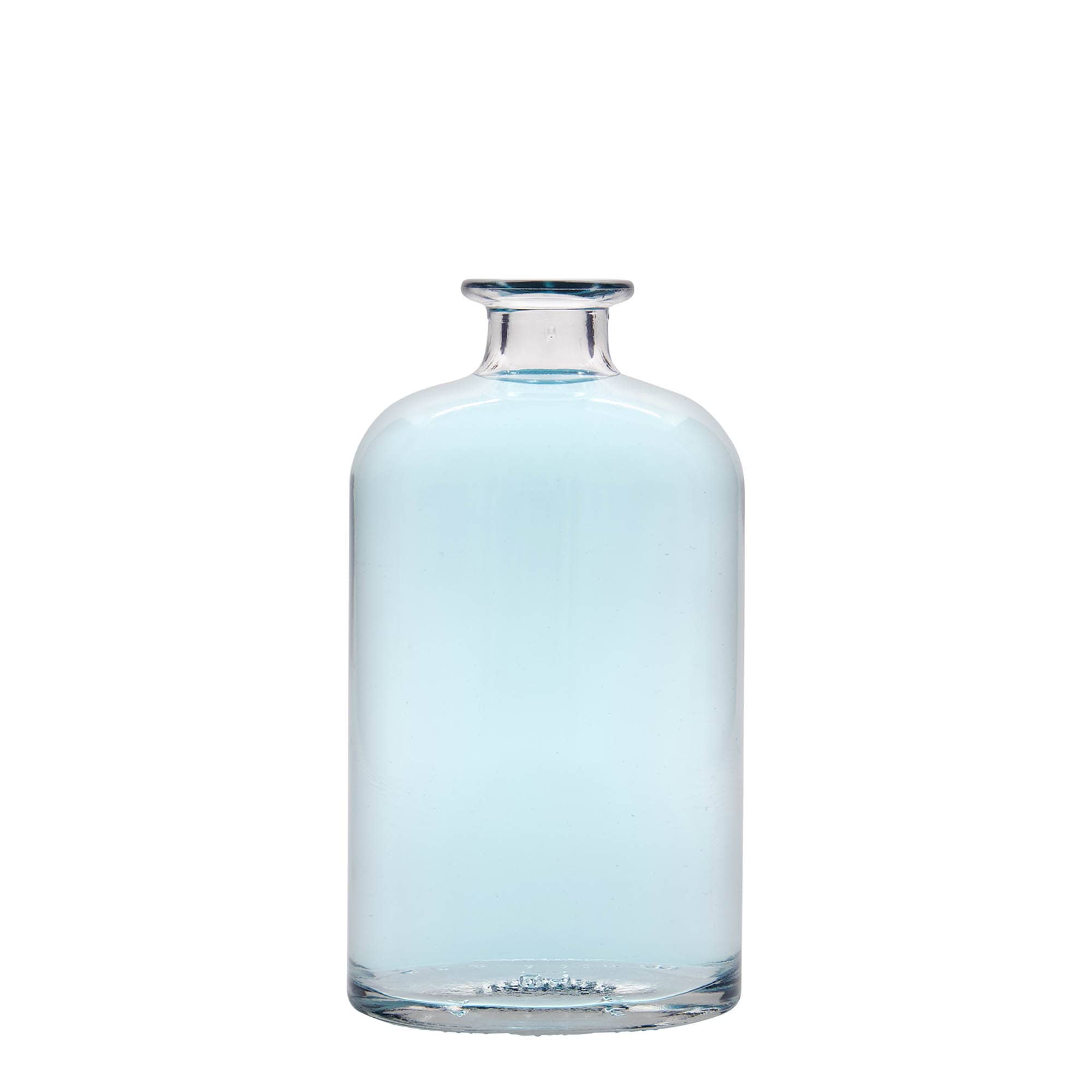 500 ml stiklinis butelis „Dundee“, ovalus, kamštis