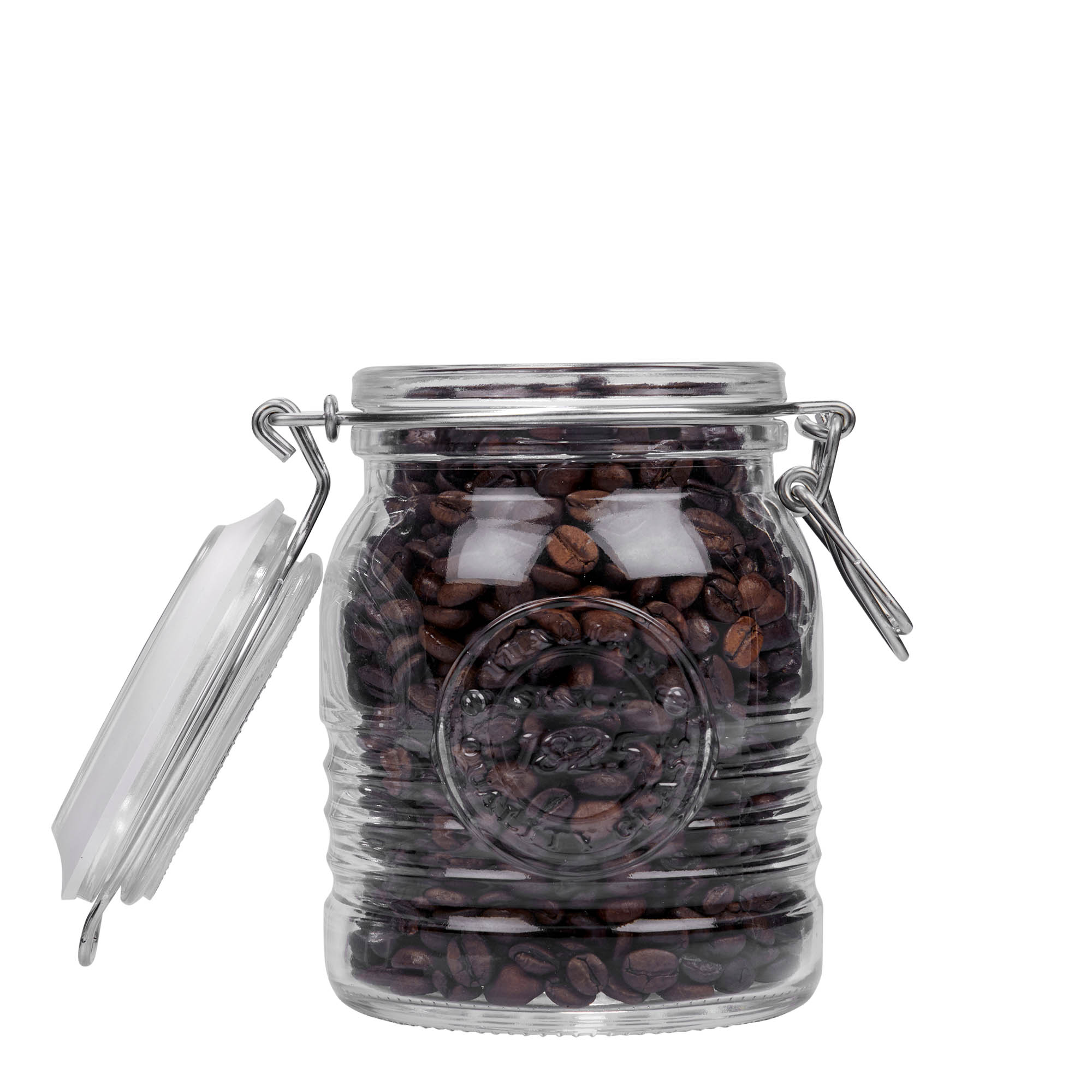 500 ml vielinio užsegimo stiklainis „Officina 1825“, anga: vielinio užsegimo uždarymas 500 ml vielinio užsegimo stiklainis „Officina 1825“, anga: vielinio užsegimo uždarymas