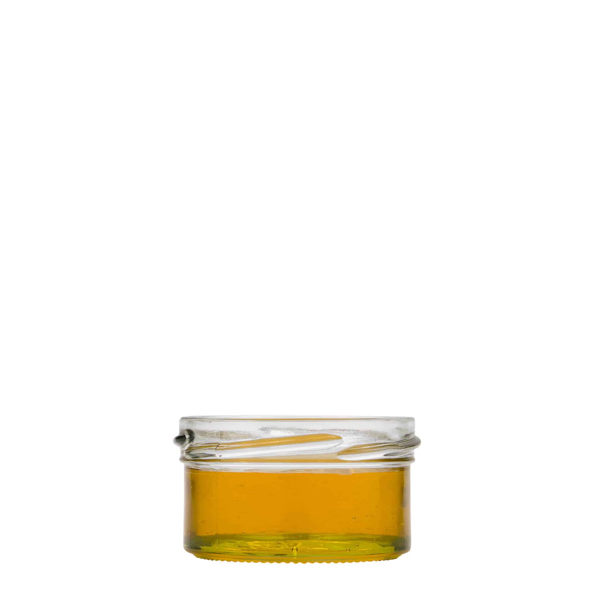 70 ml plokščias kritimo stiklainis, anga: Twist-Off (TO 66)