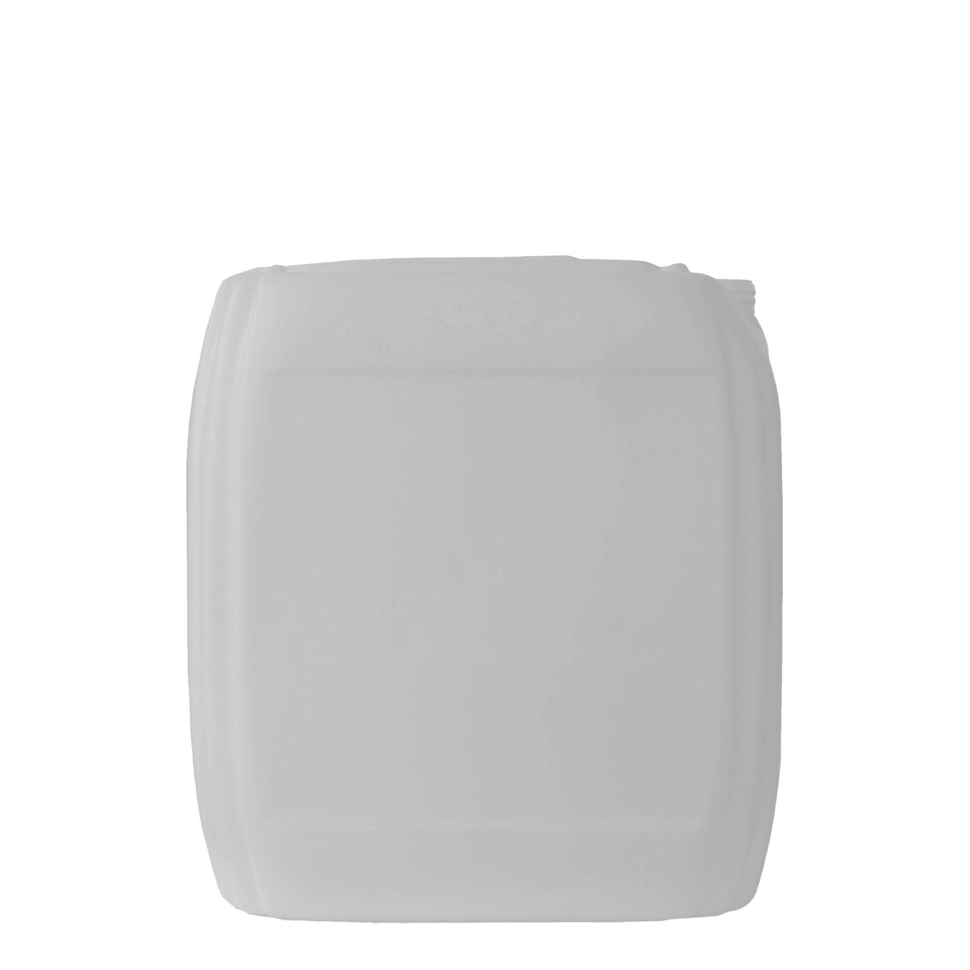 30 l kanistras, stačiakampis, HDPE plastikas, natūralios spalvos, anga: ND 60