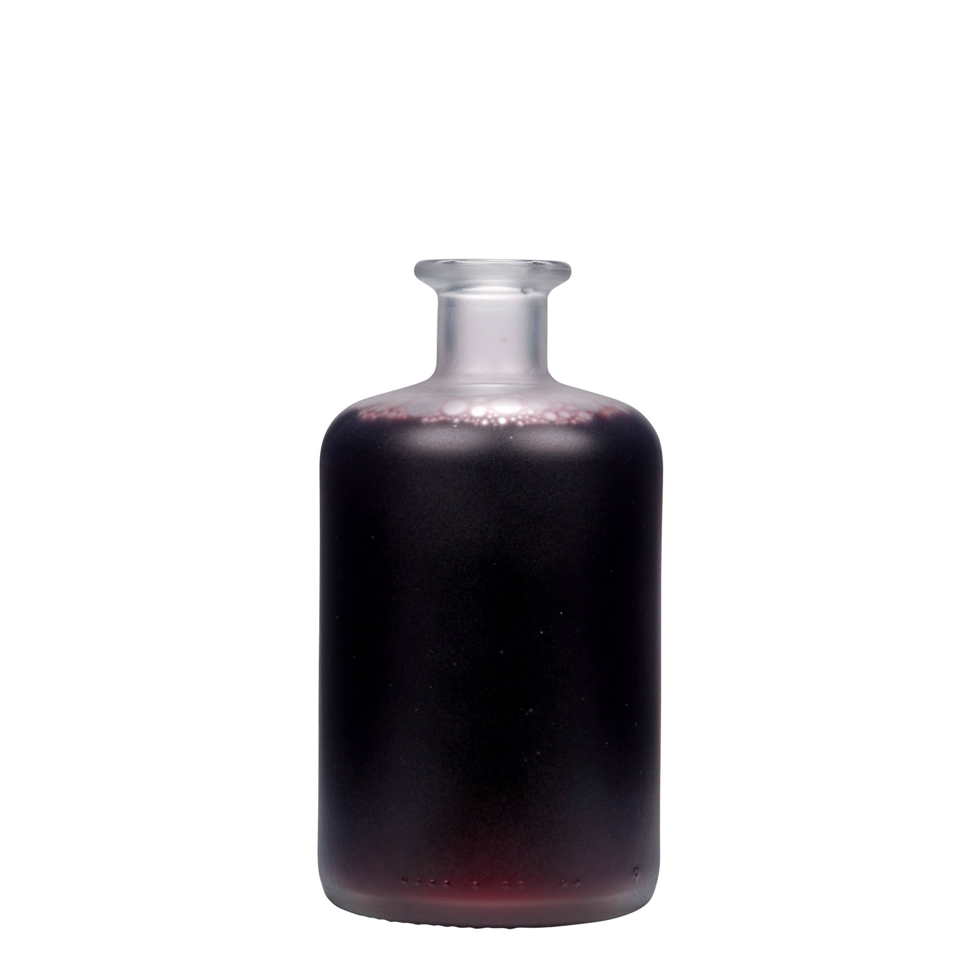 500 ml vaistininko stiklinis butelis, šaldytas, kamštis