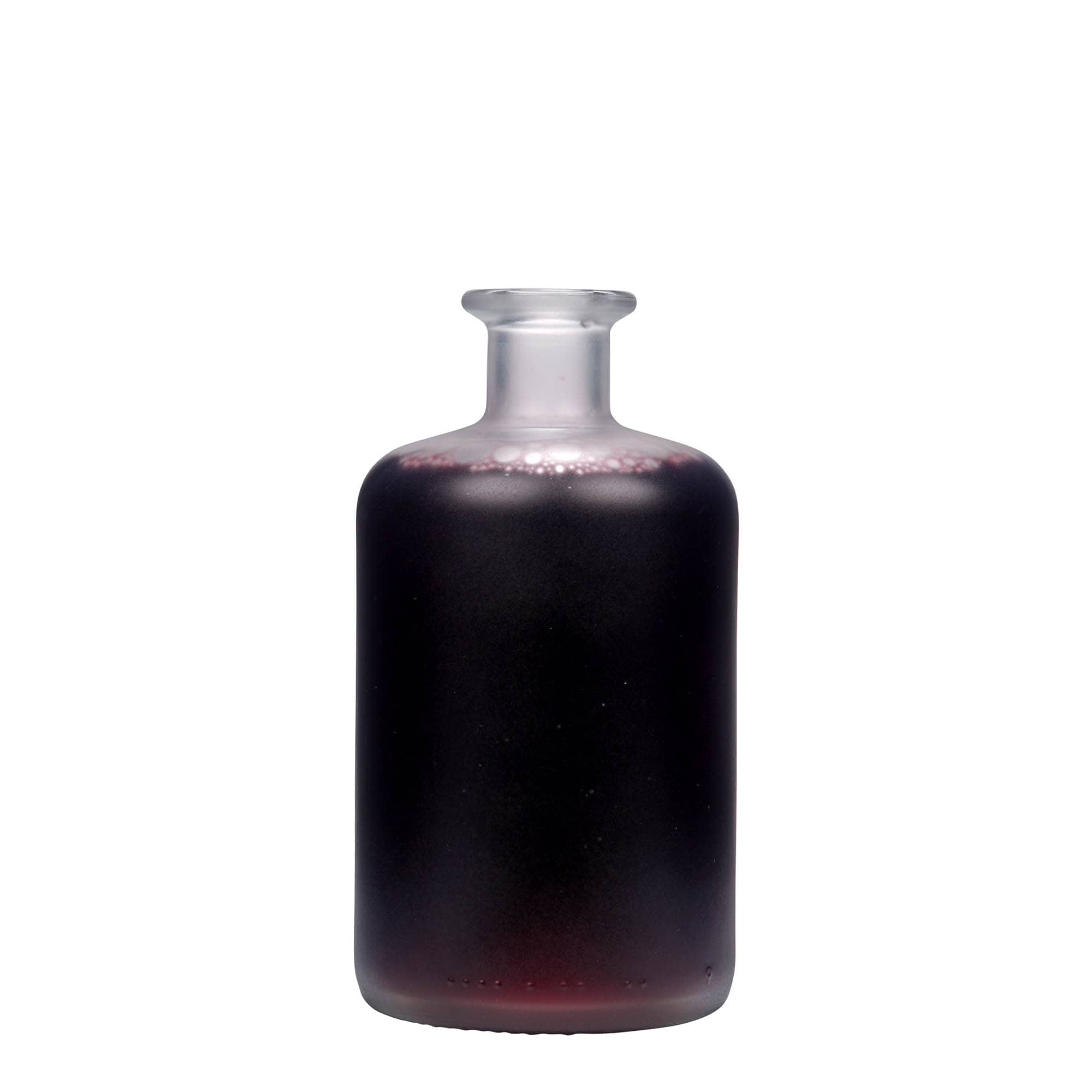 500 ml vaistininko stiklinis butelis, šaldytas, kamštis