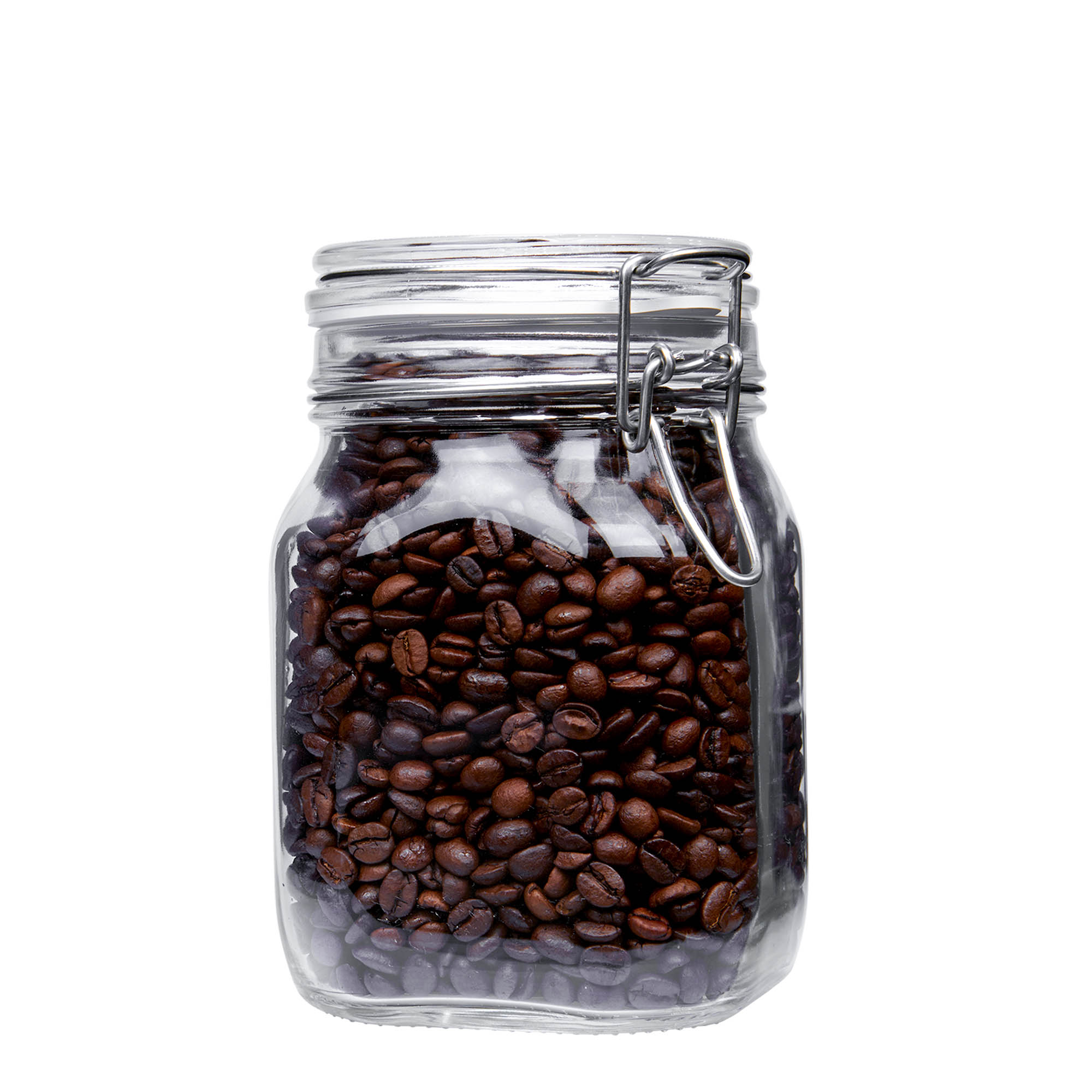 1.000 ml vielos užsegimo stiklainis „Fido“, kvadratinis, anga: vielos užsegimas 1.000 ml vielos užsegimo stiklainis „Fido“, kvadratinis, anga: vielos užsegimas