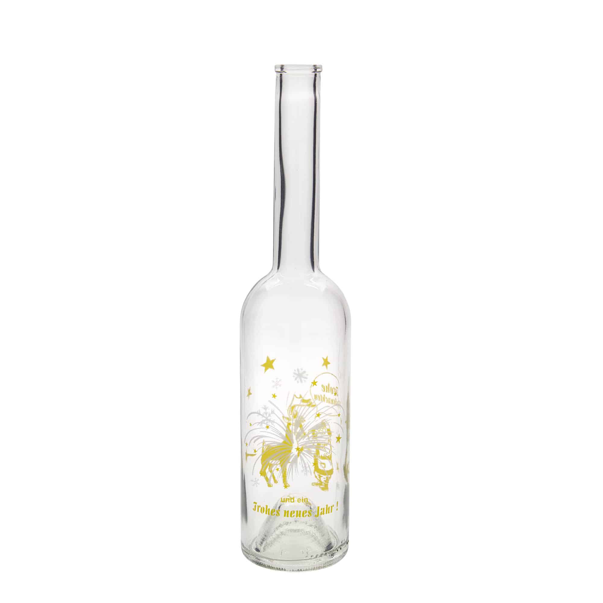 500 ml stiklinis butelis „Opera“, motyvas: fejerverkas, kamštis: kamštis