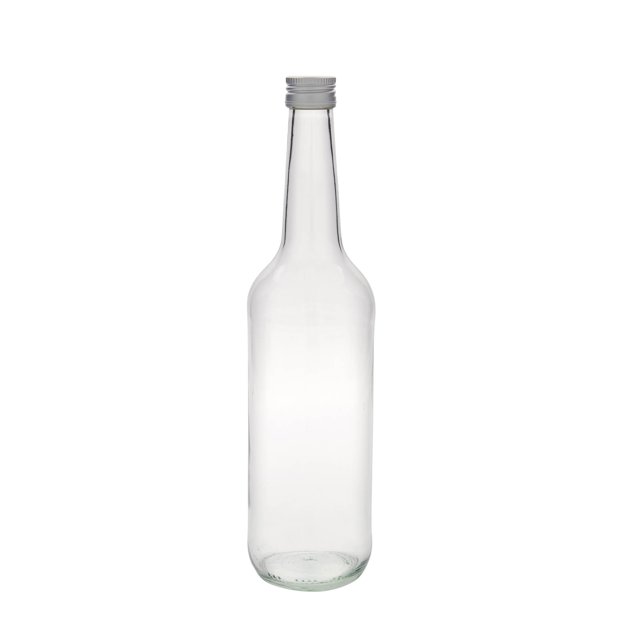 700 ml stiklinis butelis su tiesiu kakleliu, anga: PP 28 700 ml stiklinis butelis su tiesiu kakleliu, anga: PP 28