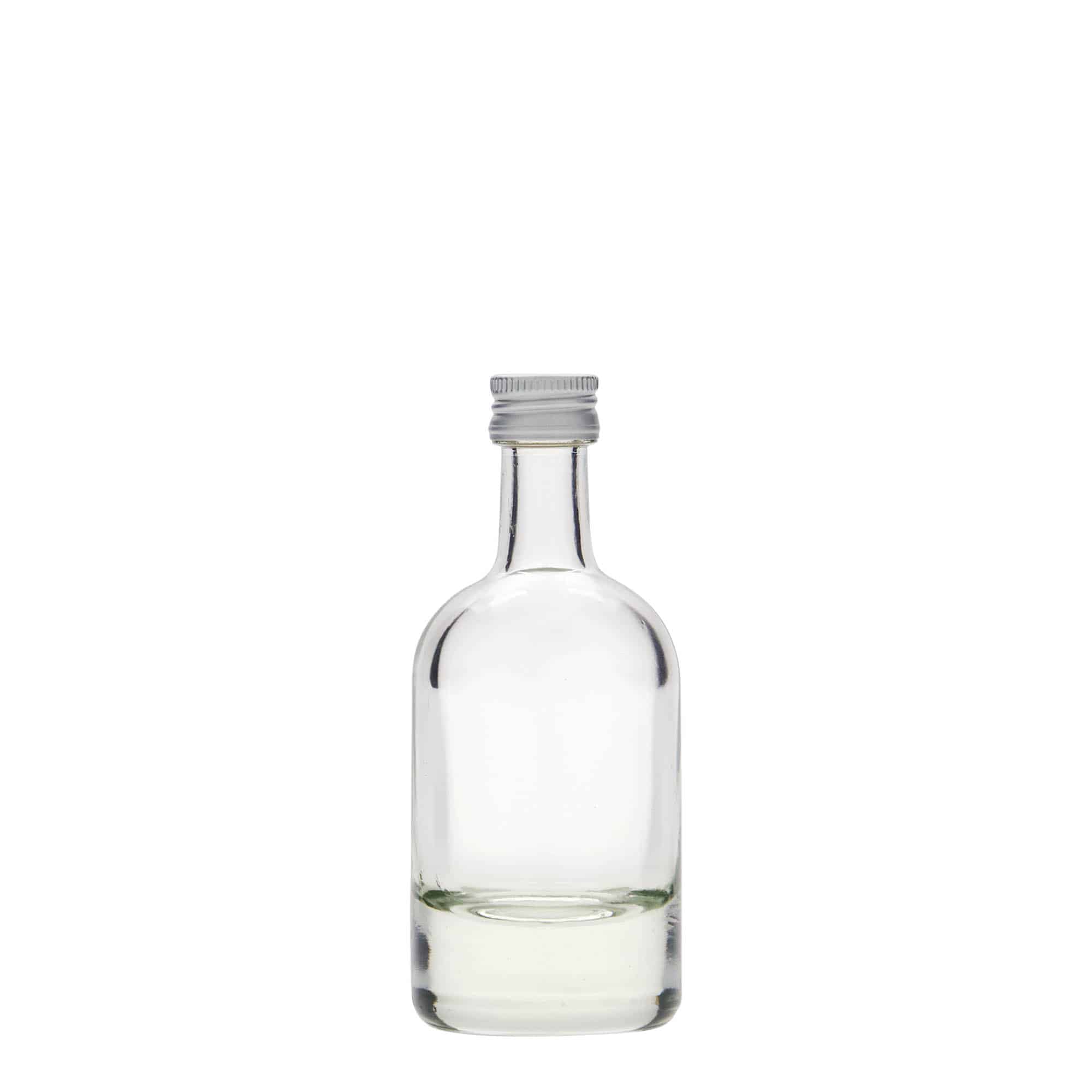 50 ml stiklinis buteliukas „Linea Uno“, burna: PP 18 50 ml stiklinis buteliukas „Linea Uno“, burna: PP 18