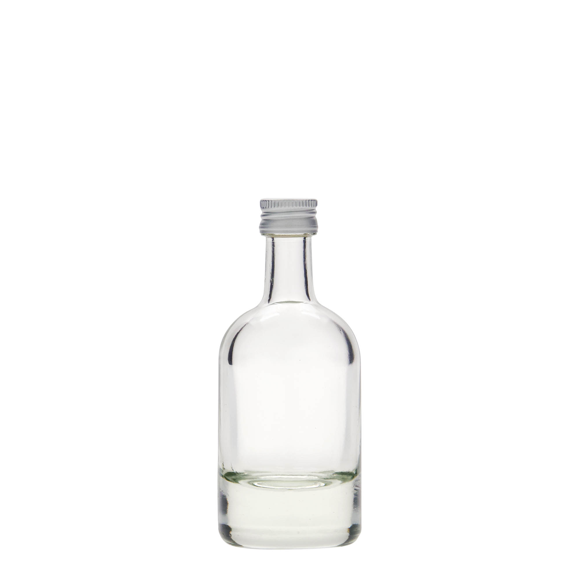 50 ml stiklinis buteliukas „Linea Uno“, burna: PP 18 50 ml stiklinis buteliukas „Linea Uno“, burna: PP 18