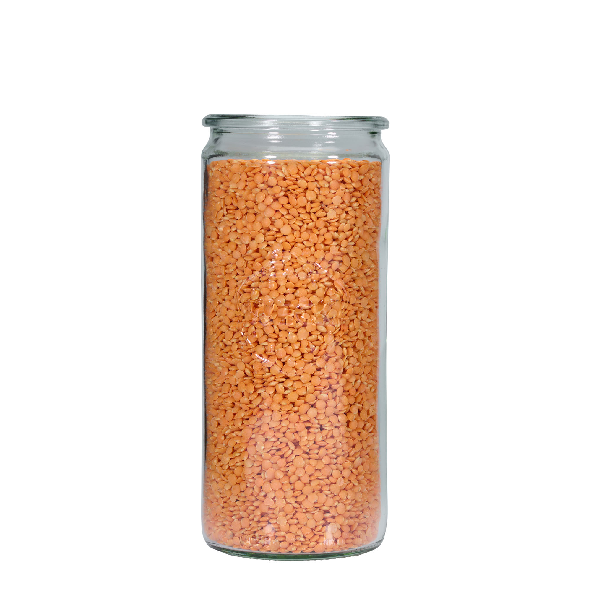 1.040 ml WECK cilindrinis stiklainis, burna: apvalus kraštas