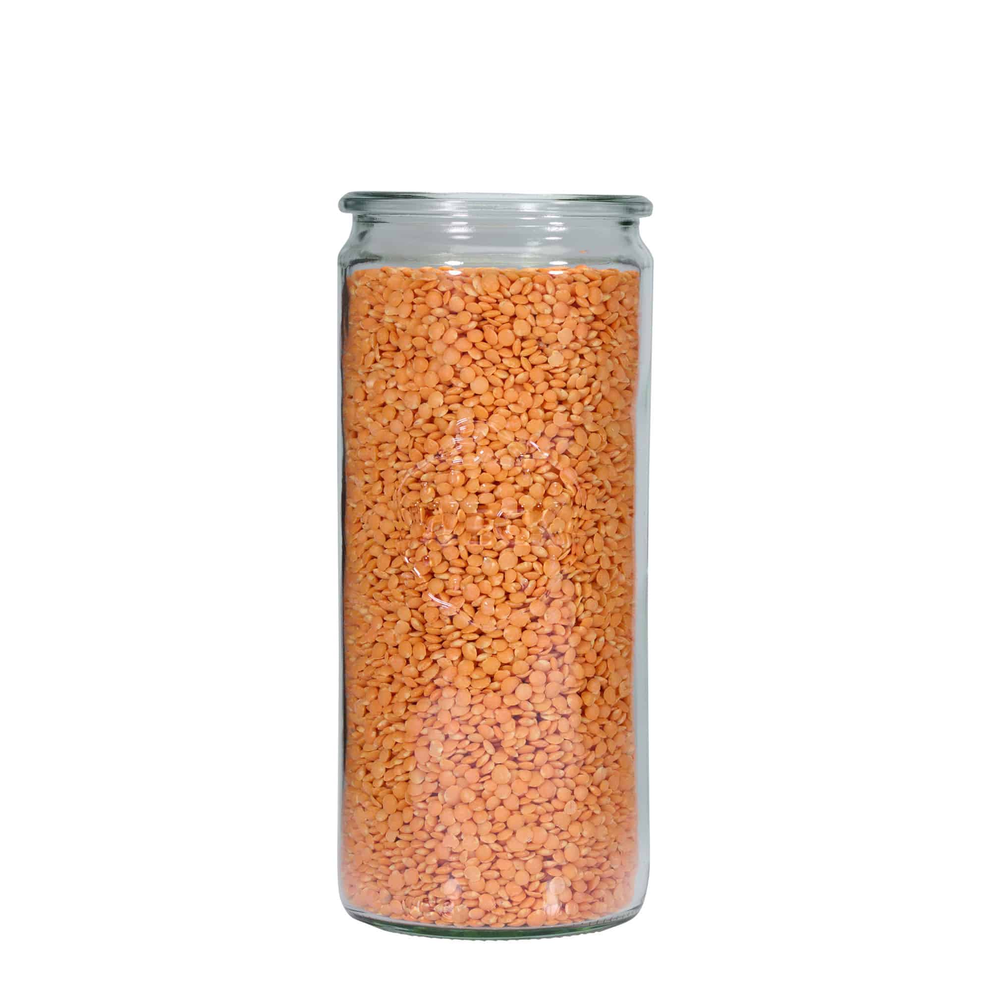 1.040 ml WECK cilindrinis stiklainis, burna: apvalus kraštas