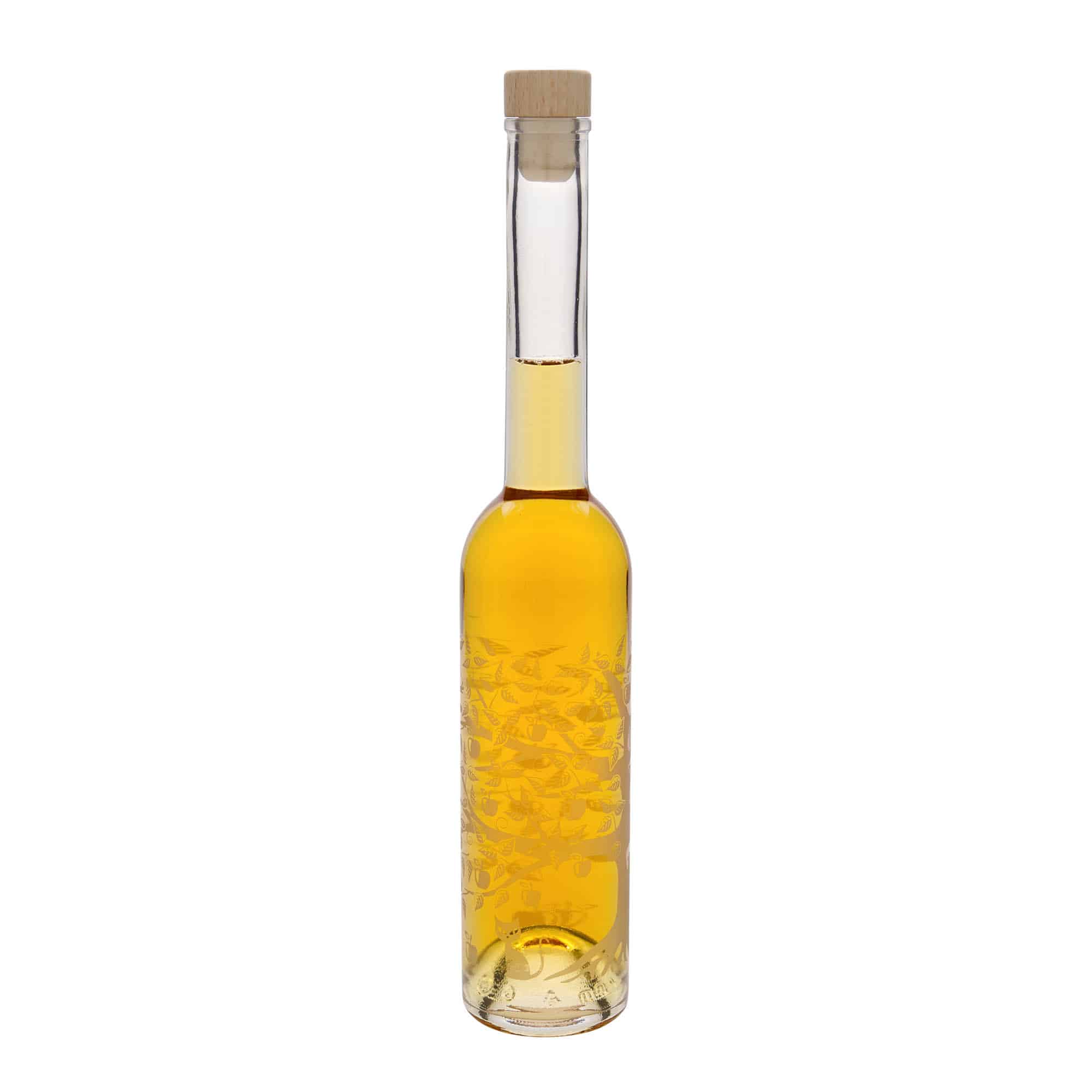 350 ml stiklinis butelis „Opera“, motyvas: obuolių medis, kamštis: kamštis 350 ml stiklinis butelis „Opera“, motyvas: obuolių medis, kamštis: kamštis