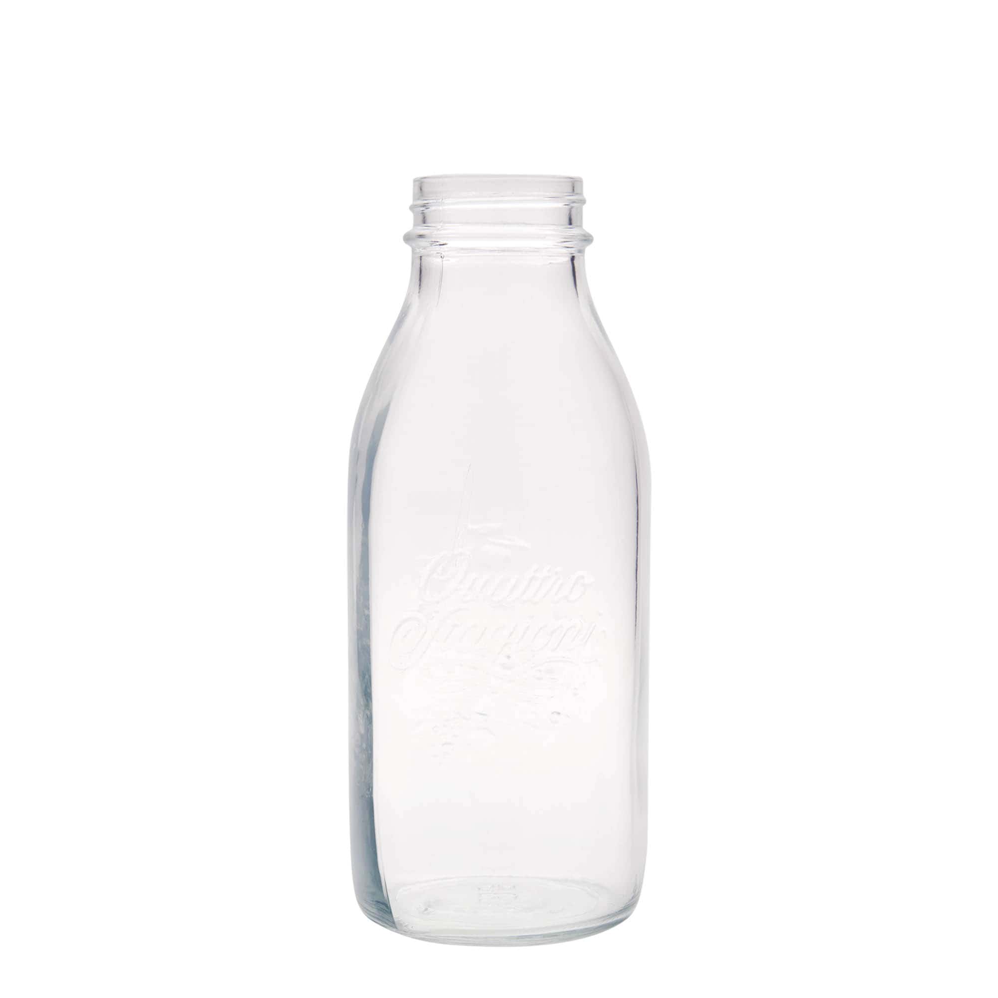 1.000 ml stiklinis butelis „Quattro Stagioni“, anga: sraigtinis uždarymas
