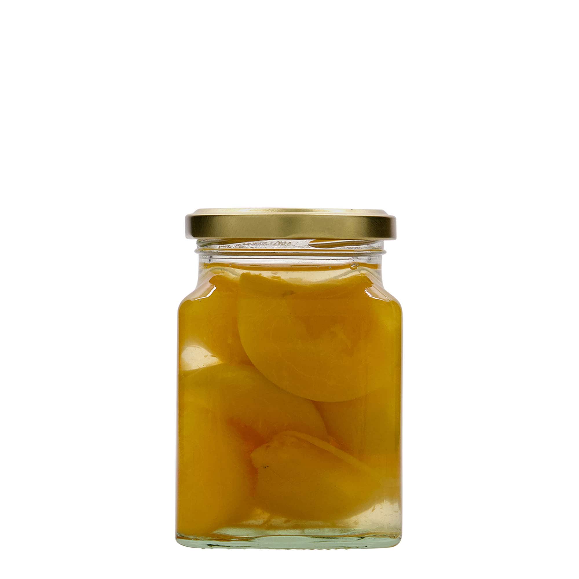 314 ml keturkampis stiklas, anga: Twist-Off (TO 63)