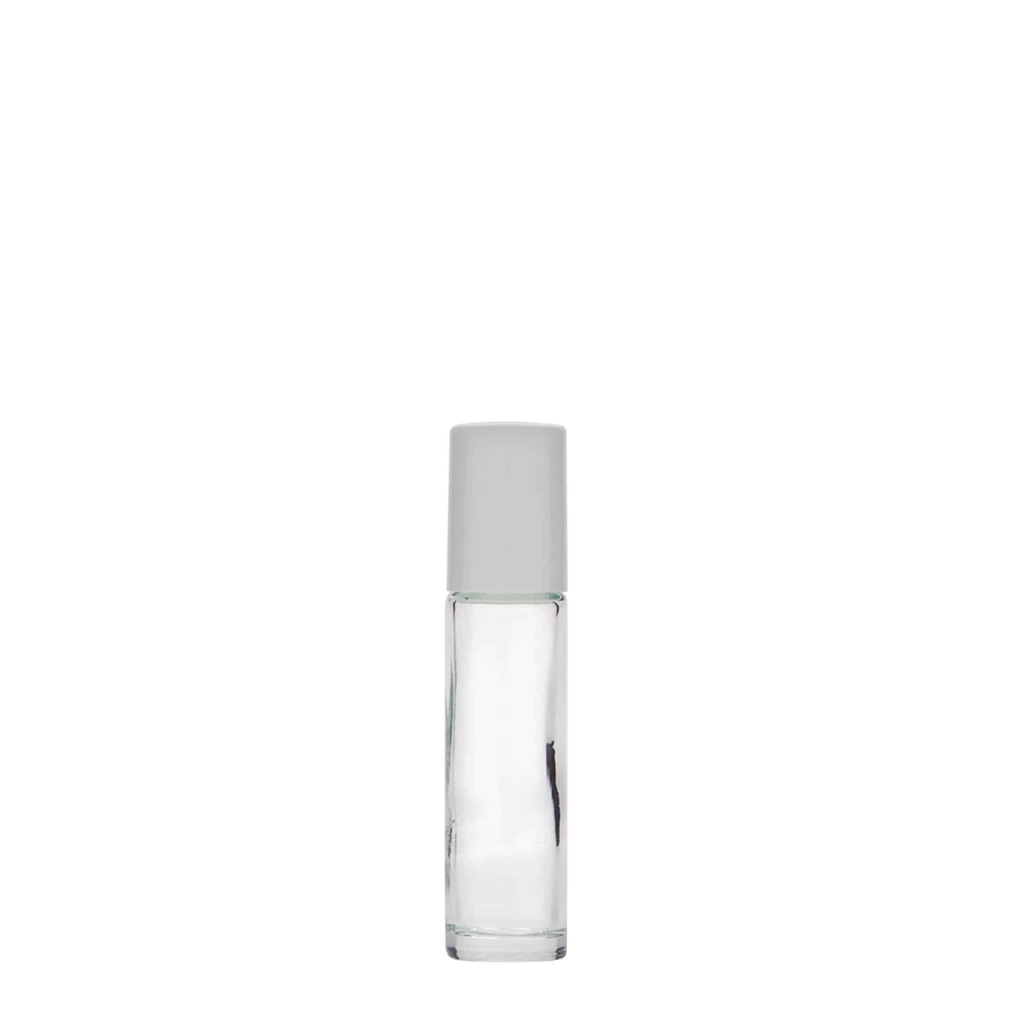 10 ml roll-on buteliukas, stiklas, anga: sraigtinis uždarymas
