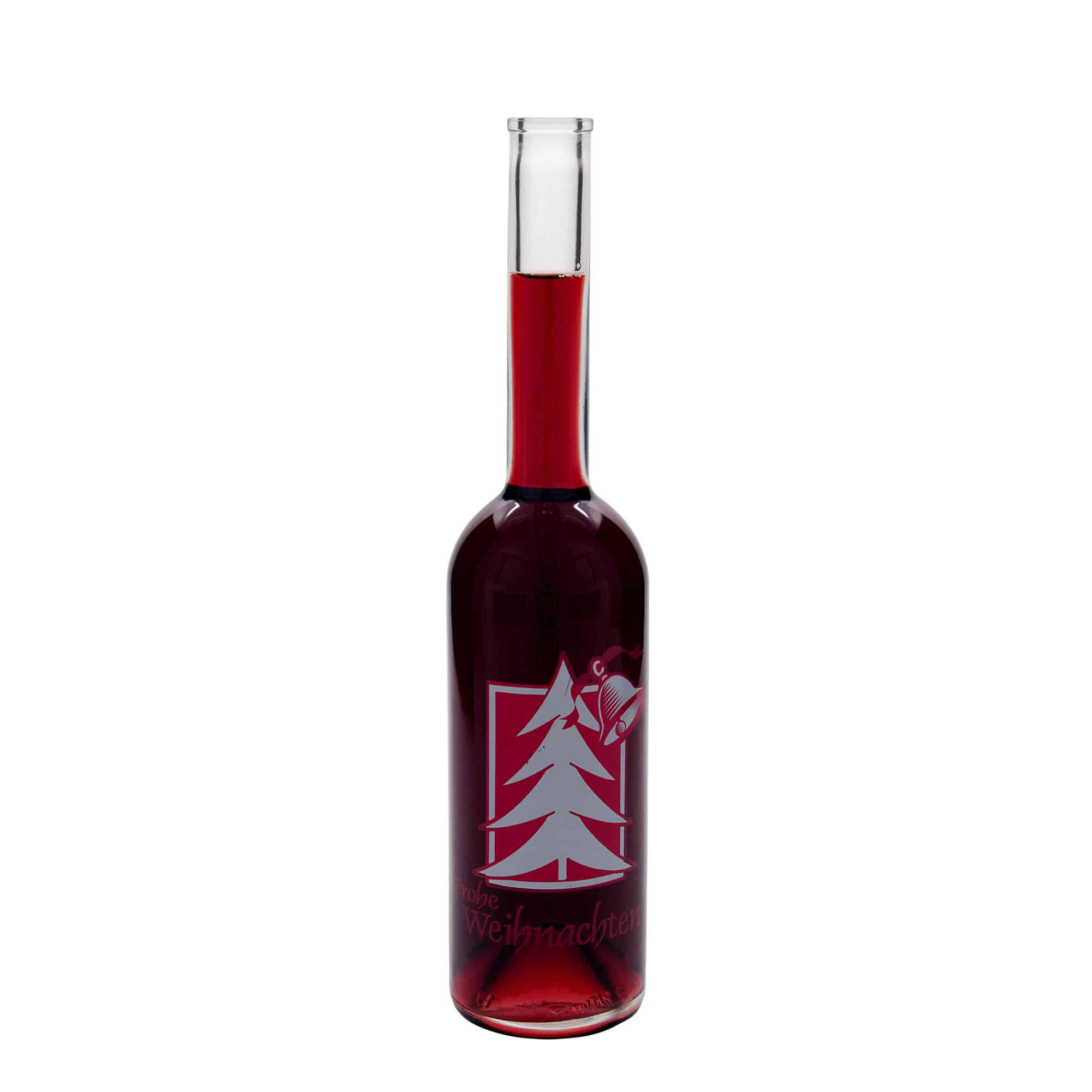 500 ml stiklinis butelis „Opera“, motyvas: Kalėdinis sveikinimas, anga: kamštis