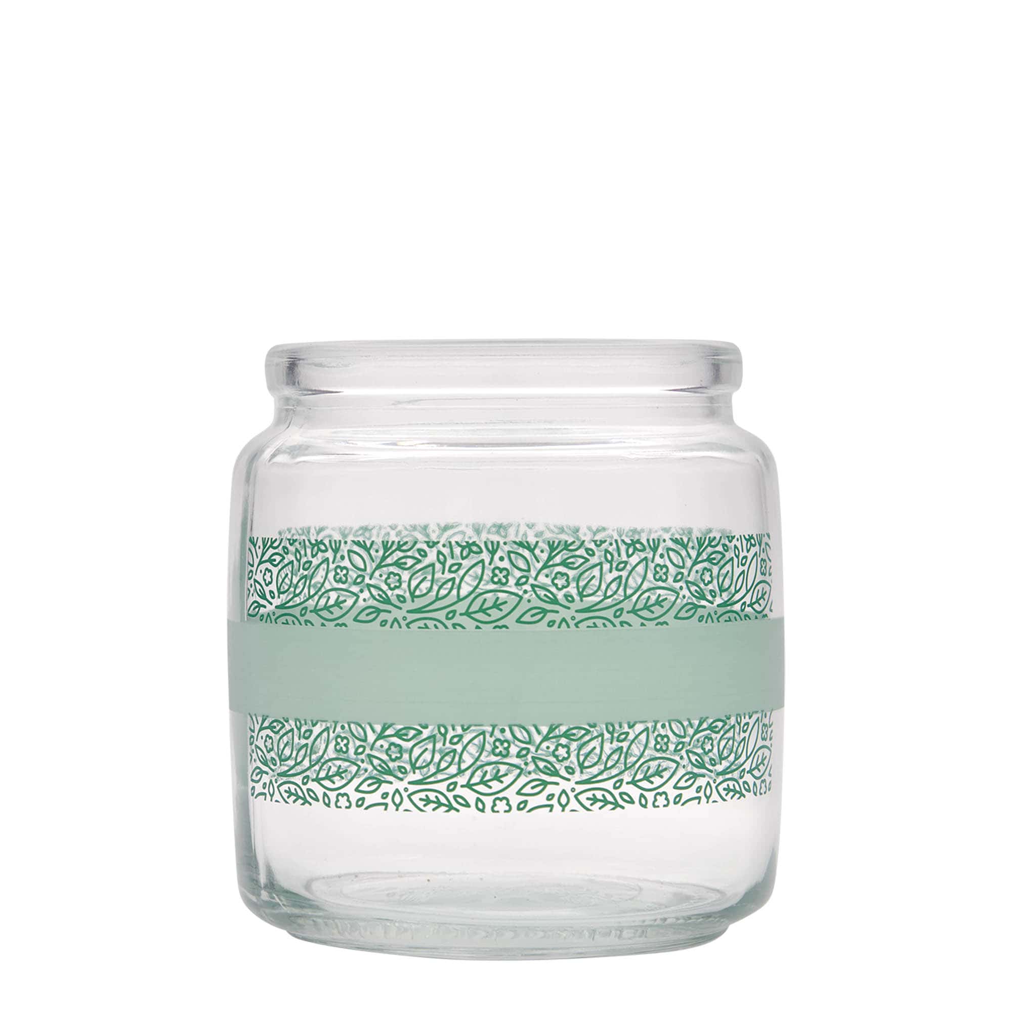 750 ml kamštinis stiklas „Giara“, motyvas: Naturalmente verde, burna: kamštis