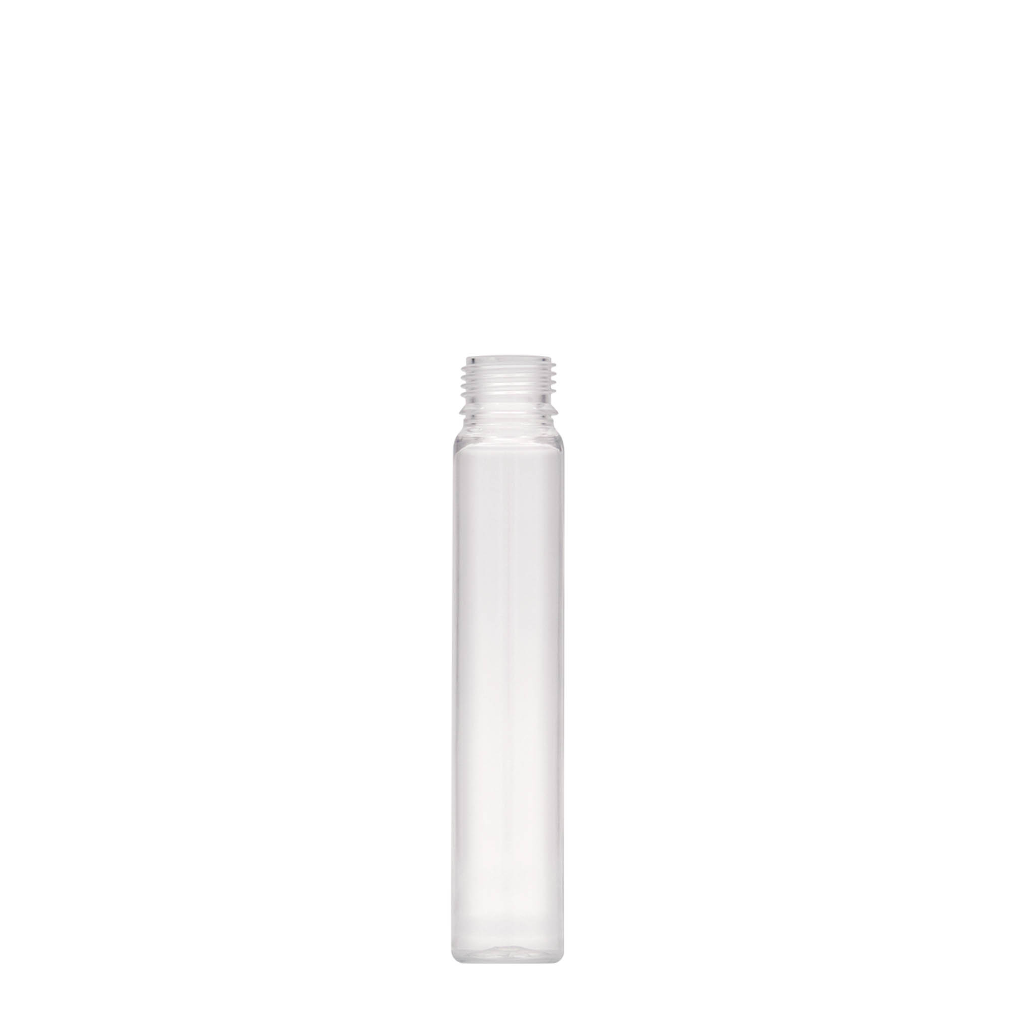 25 ml PET vamzdeliai, plastikas, anga: sraigtinis uždarymas