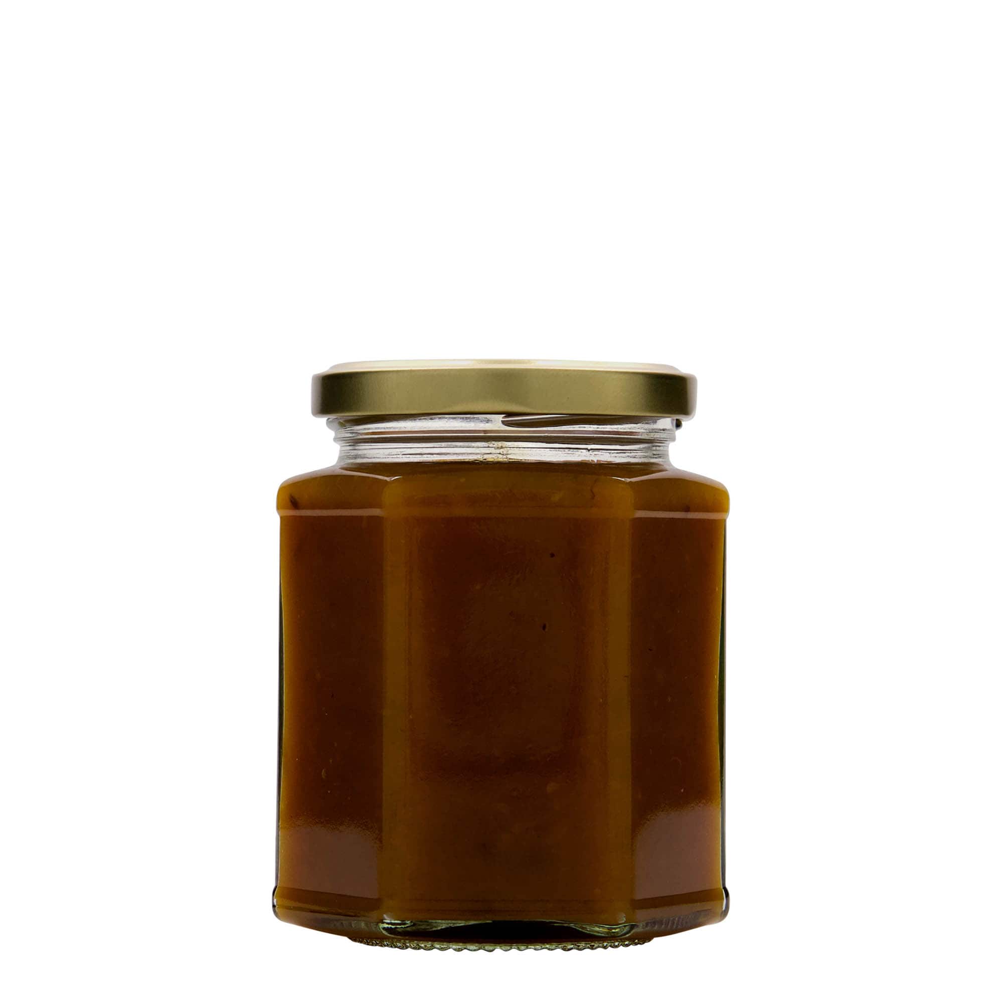 324 ml šešiakampis stiklas, anga: Twist-Off (TO 66)