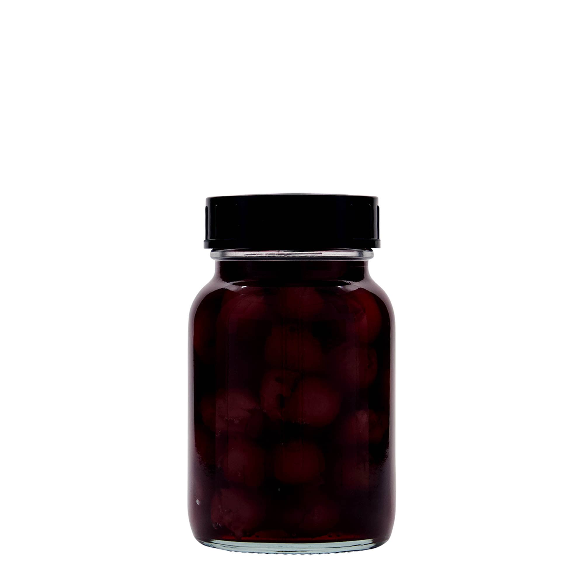 250 ml plataus kaklo stiklainis, anga: DIN 55