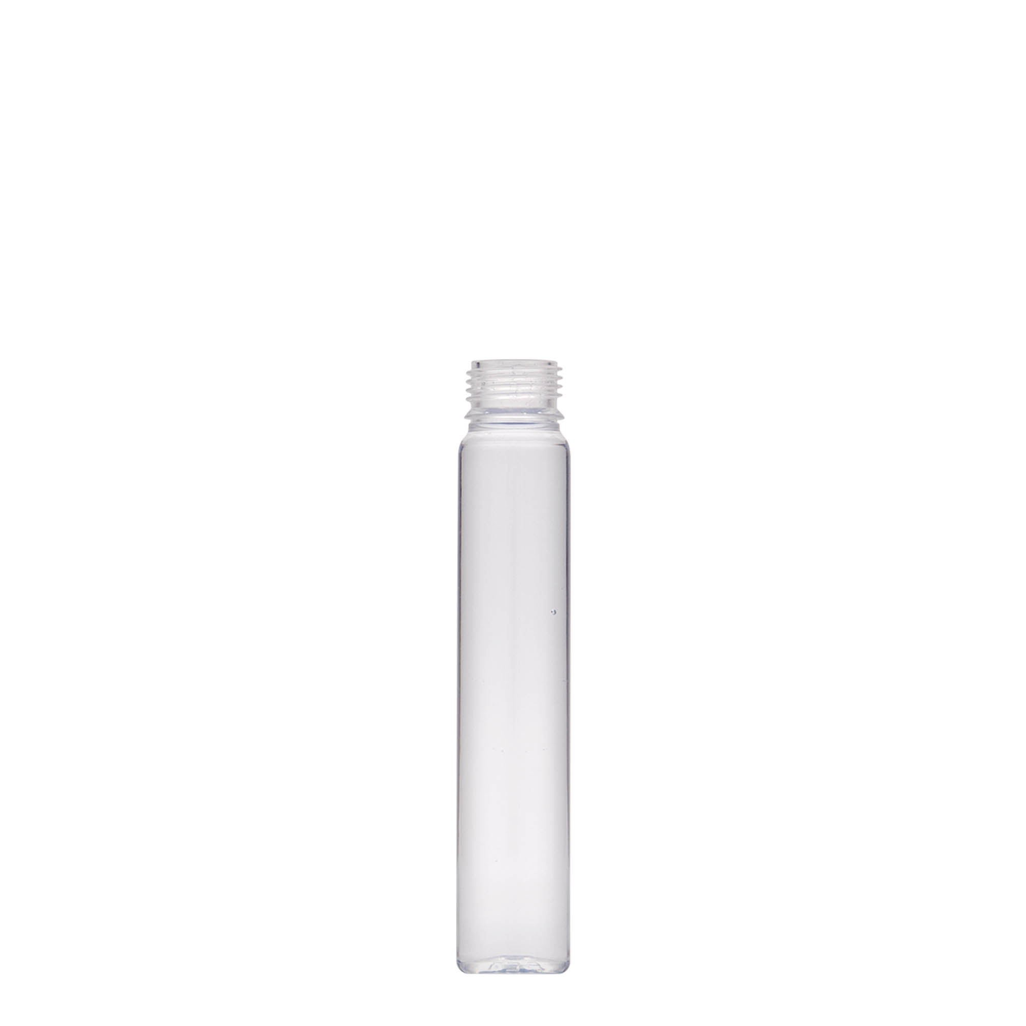 25 ml PET vamzdeliai, plastikas, anga: sraigtinis uždarymas