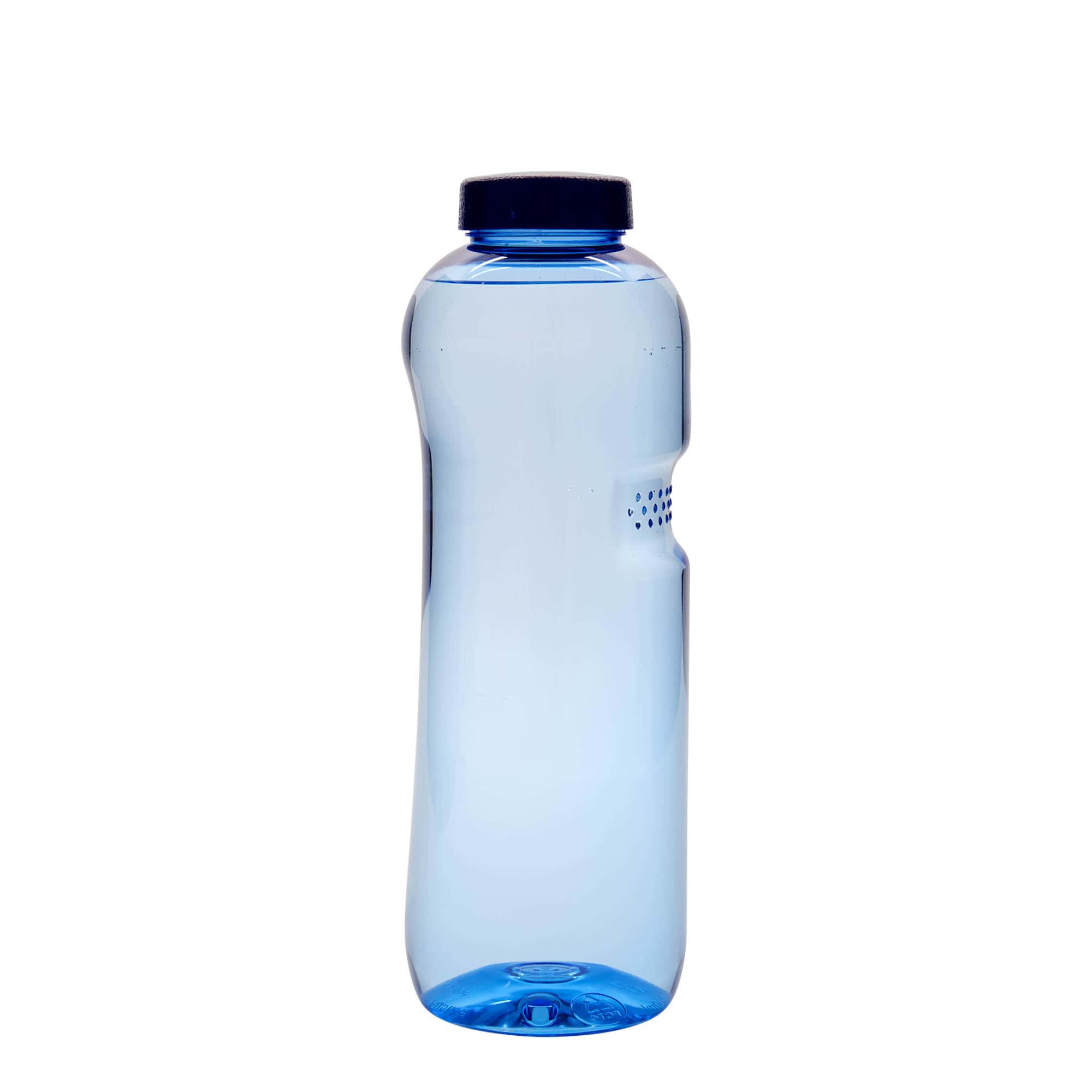 1.000 ml PET-gėrimo butelis „Kavodrink“, plastikas, mėlynas