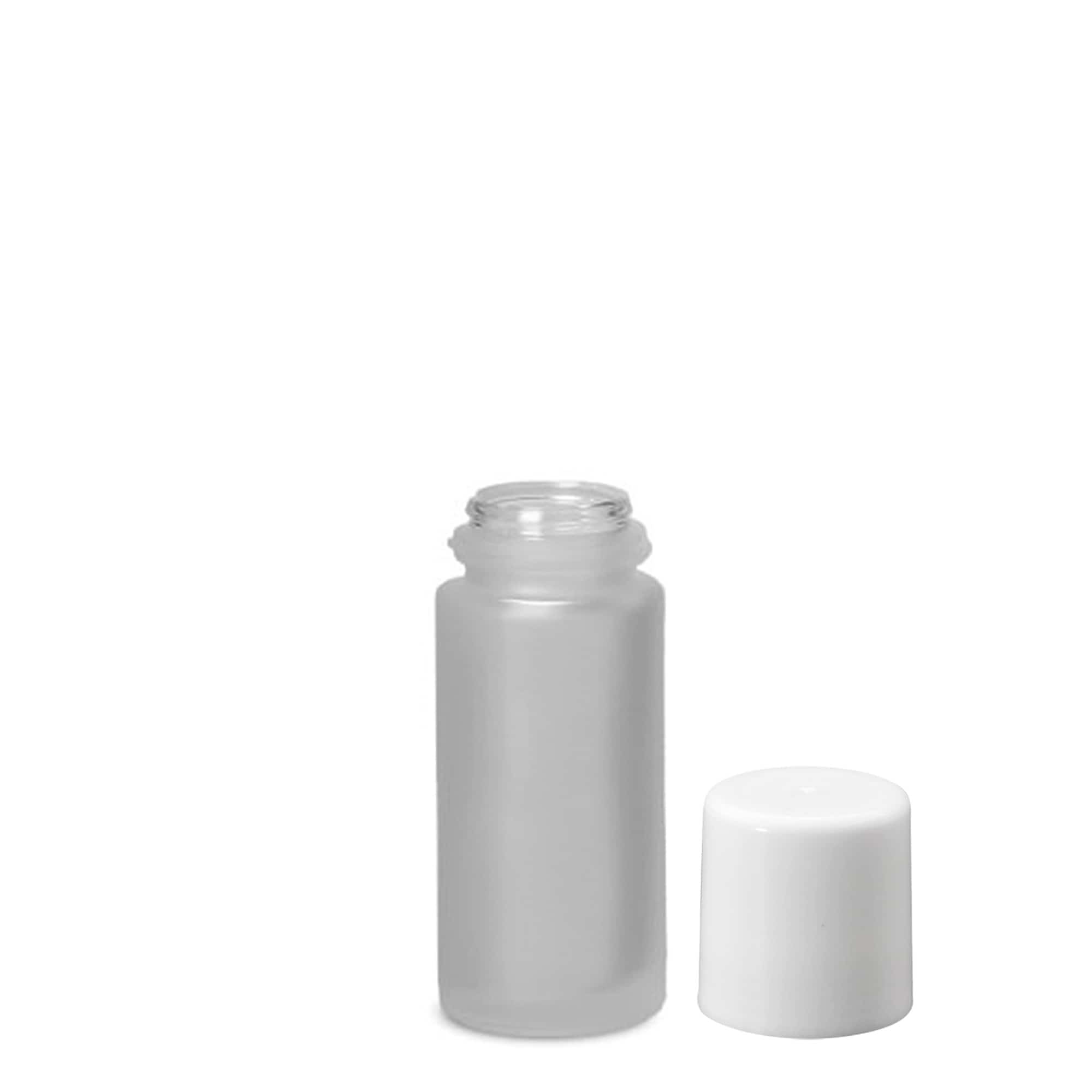 50 ml ritininis buteliukas, stiklas, matinis, anga: sraigtinis uždarymas