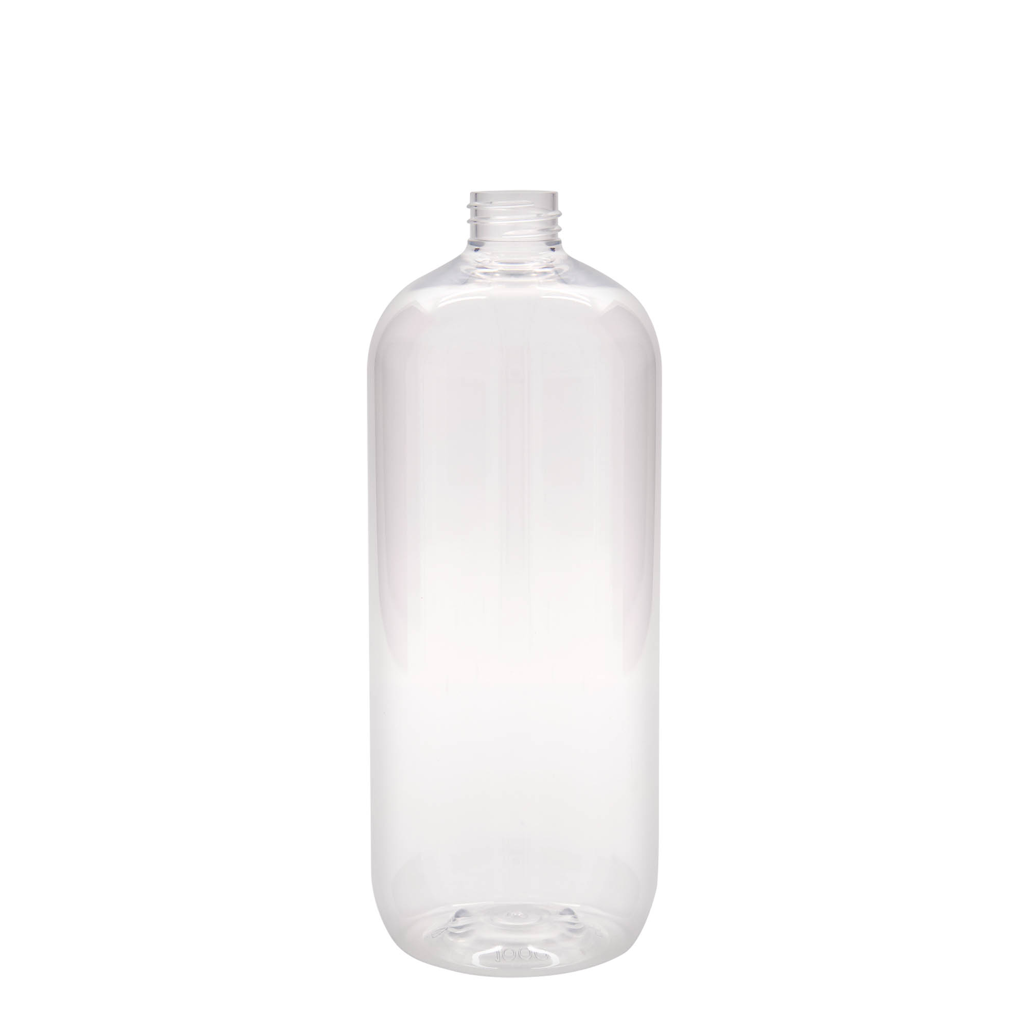 1.000 ml PET-butelis „Boston“, plastikas, kamštis: 28/410
