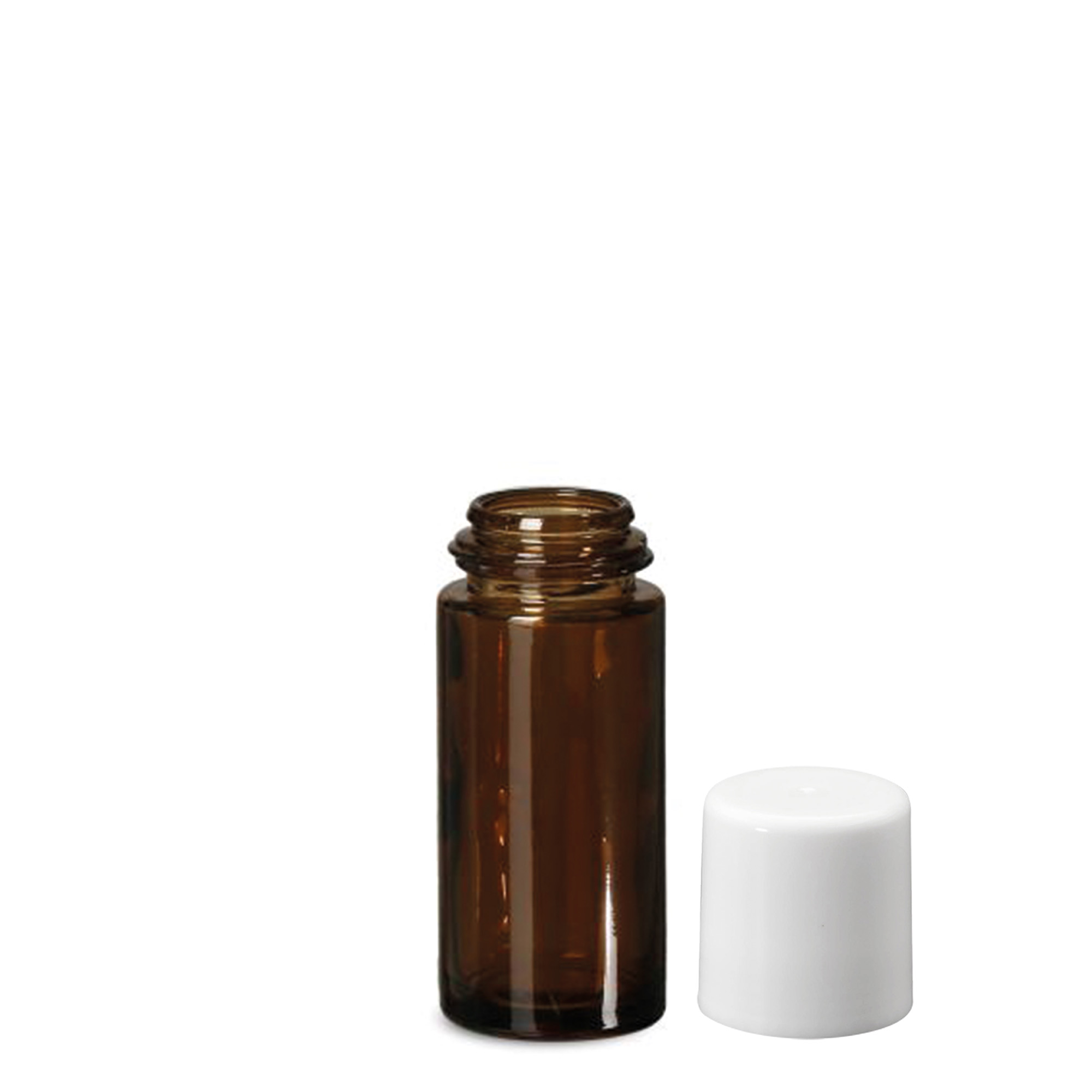 50 ml ritininis buteliukas, stiklinis, rudas, anga: srieginis uždarymas