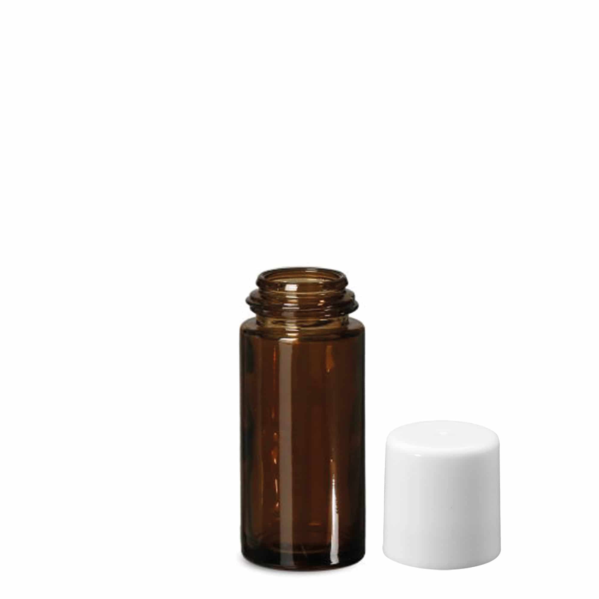 50 ml ritininis buteliukas, stiklinis, rudas, anga: srieginis uždarymas 50 ml ritininis buteliukas, stiklinis, rudas, anga: srieginis uždarymas