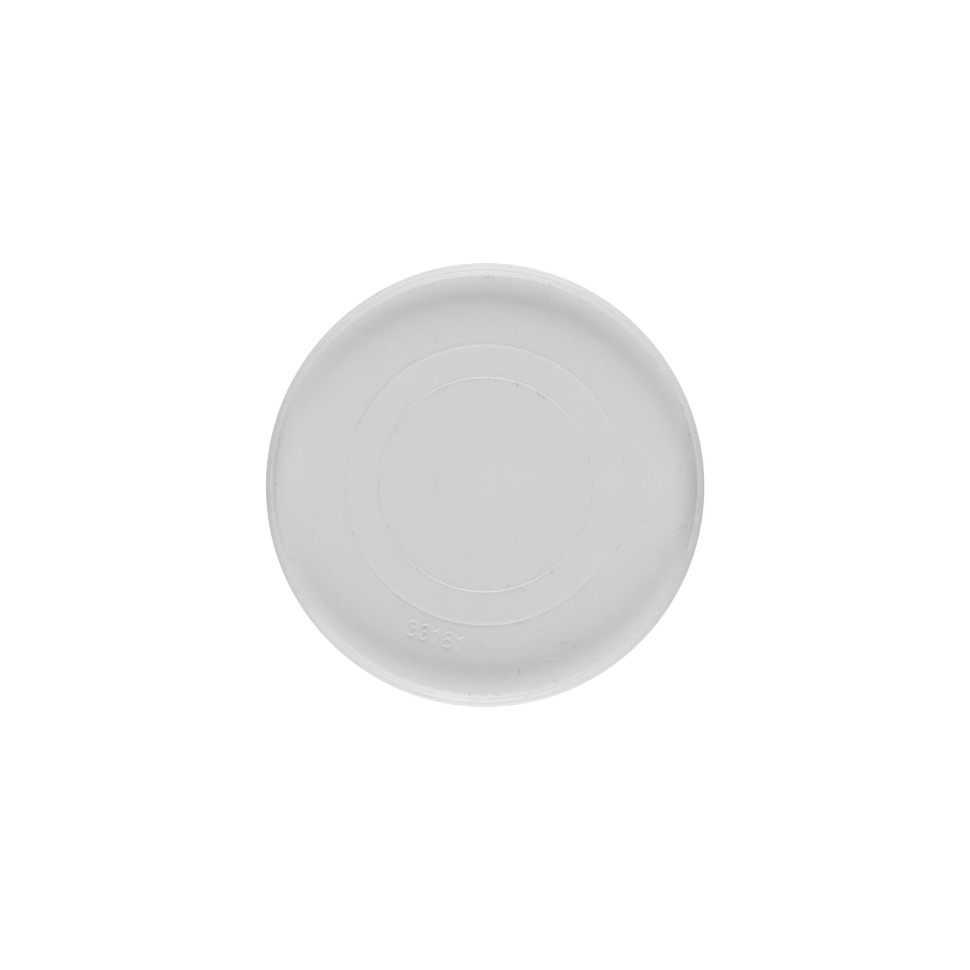 Uždengimo diskas 30 ml „Bianca“, PP plastikas, baltas