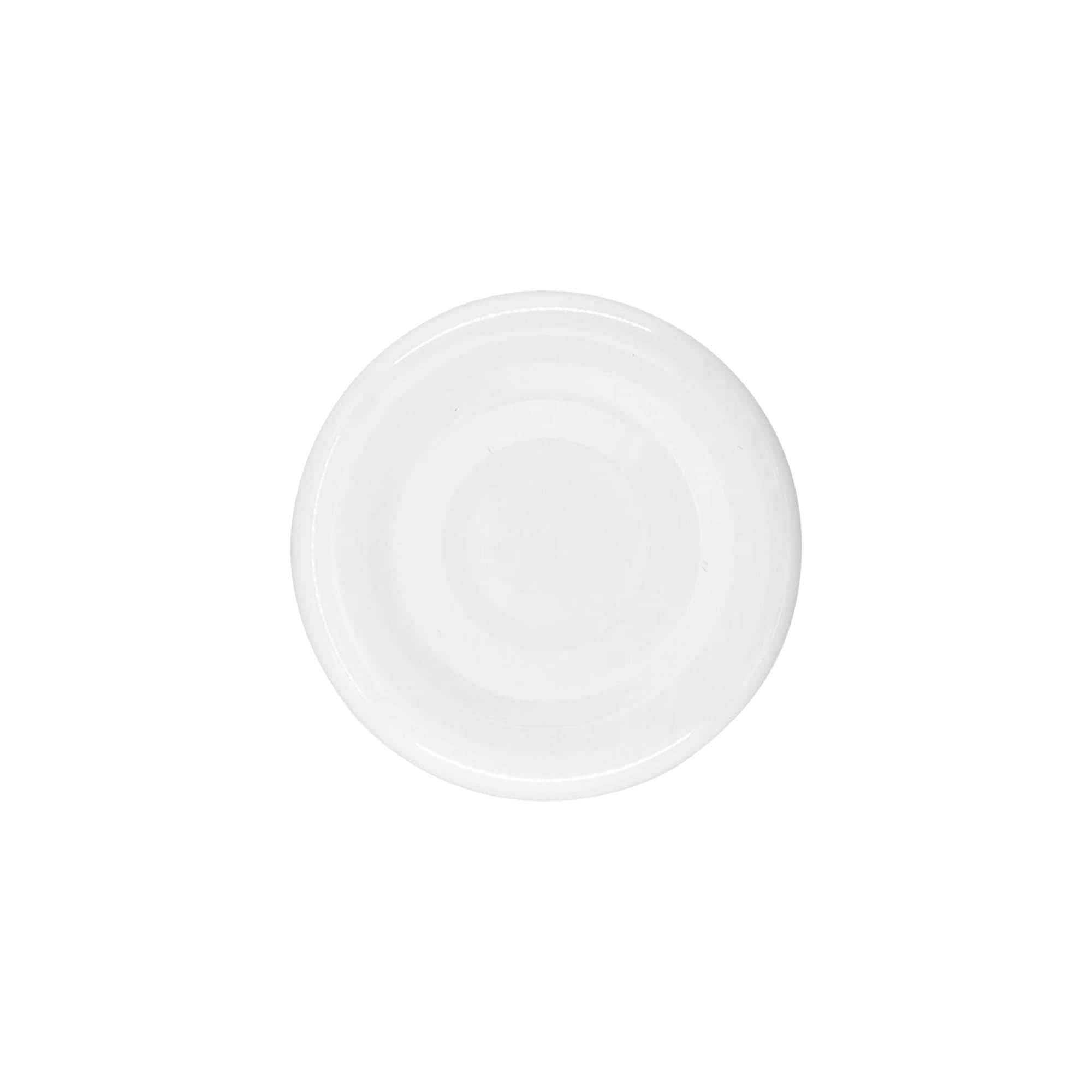 Twist-Off dangtelis, baltas lakštinis metalas, baltas, skirtas angai: TO 38 Twist-Off dangtelis, baltas lakštinis metalas, baltas, skirtas angai: TO 38