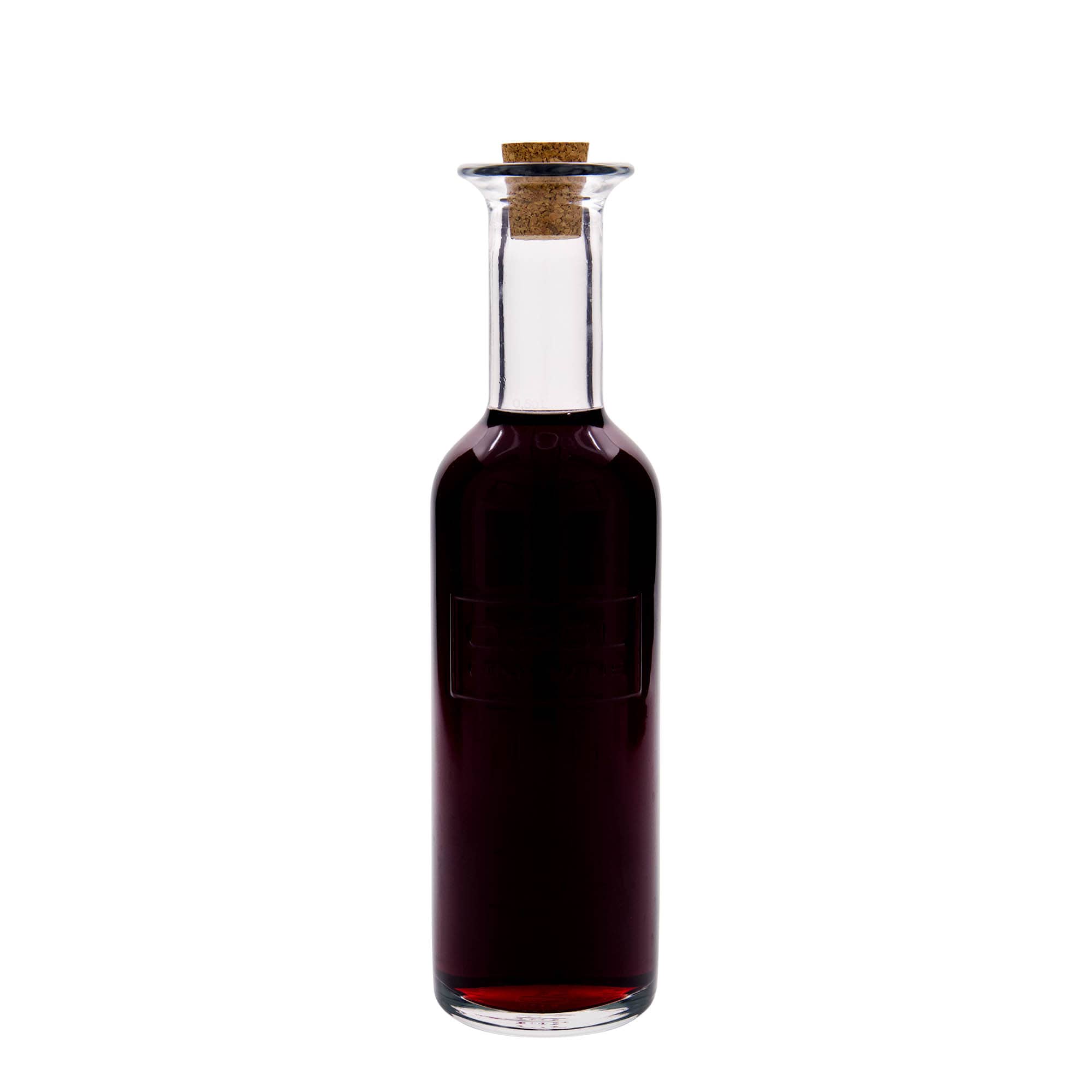 500 ml stiklinis butelis „Optima Fine Wine“, kamštis: kamštis