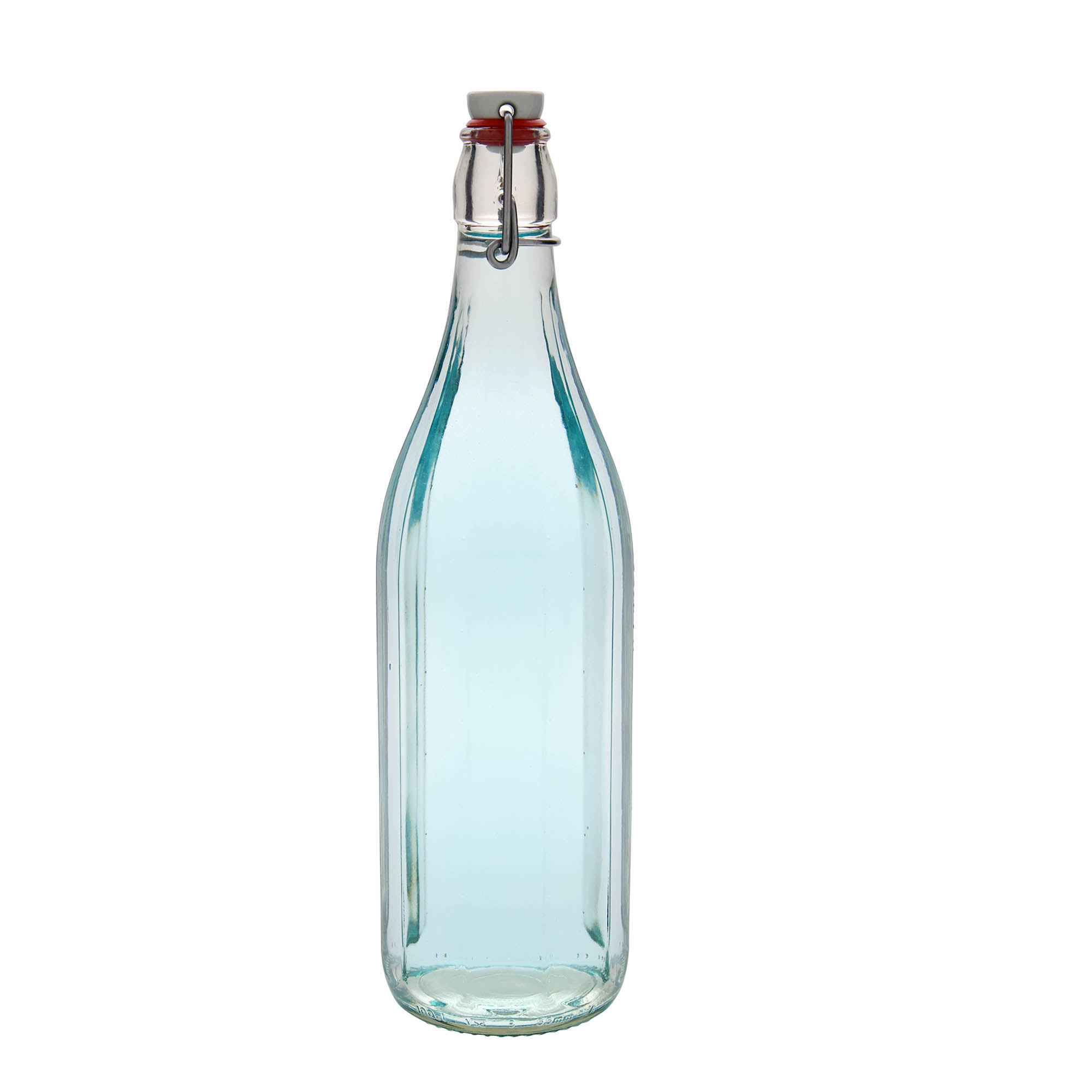 1.000 ml stiklinis butelis „Bravo“ #, dešimtkampis, anga: užsegamas užraktas 1.000 ml stiklinis butelis „Bravo“ #, dešimtkampis, anga: užsegamas užraktas
