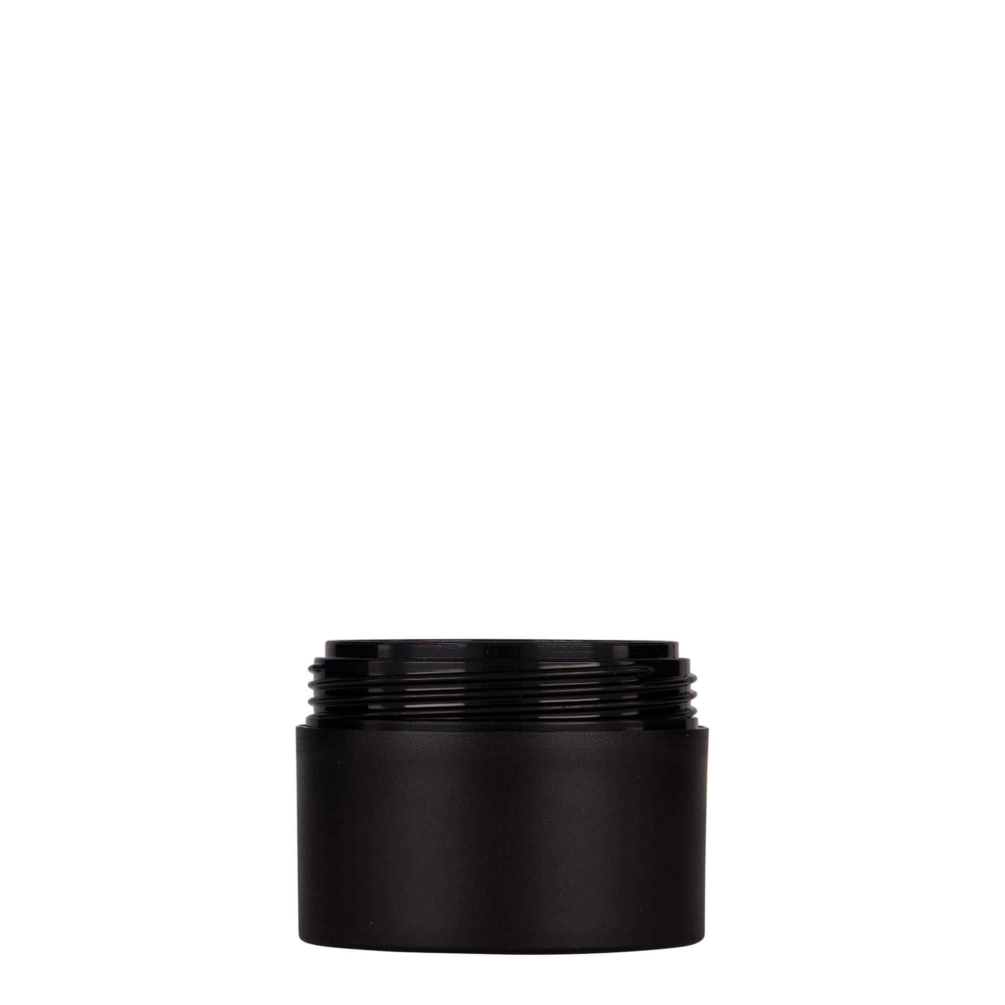 50 ml plastikinis indelis „Antonella“, PP, juodas, anga: sraigtinis uždarymas