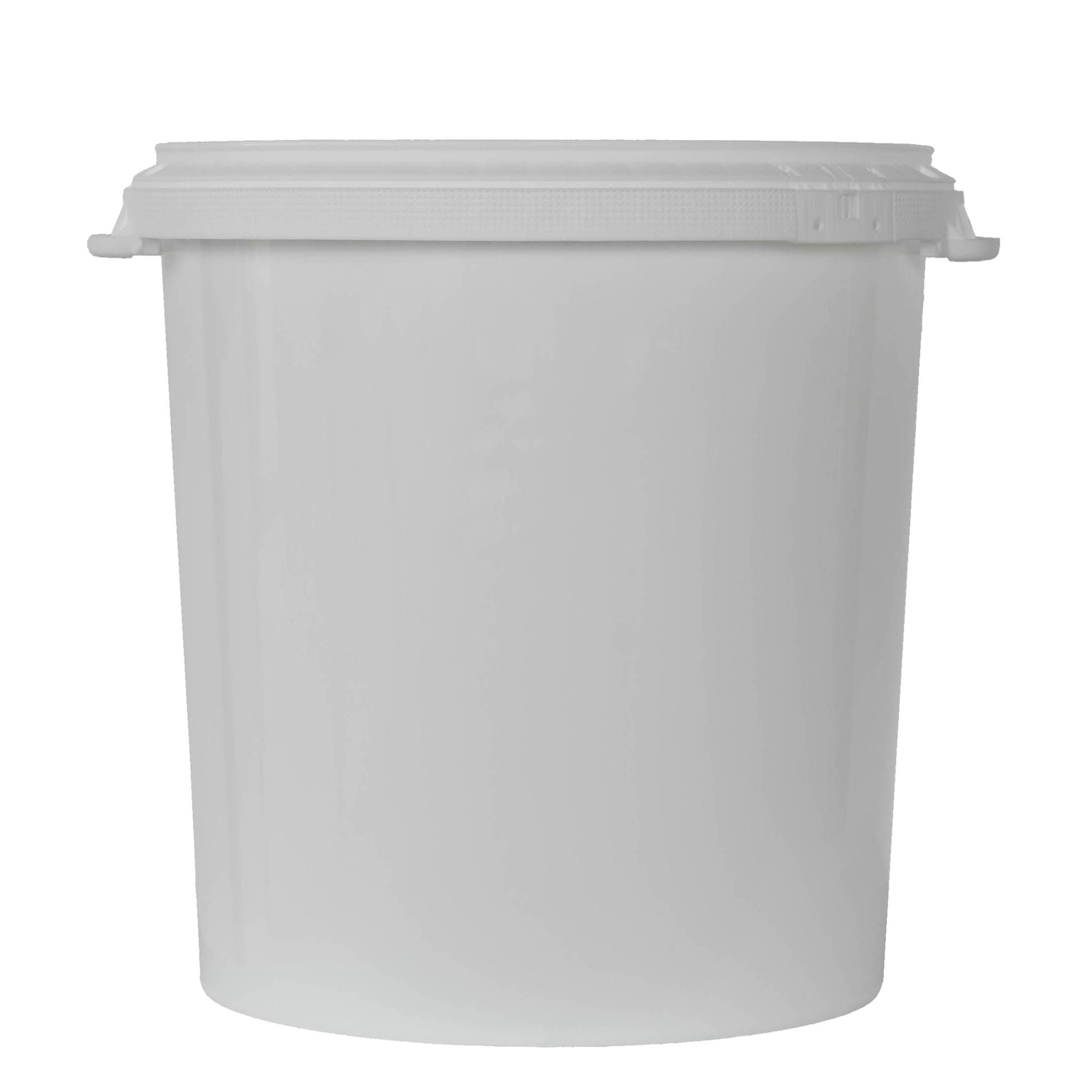30 l kibiras, PP plastikas, baltas
