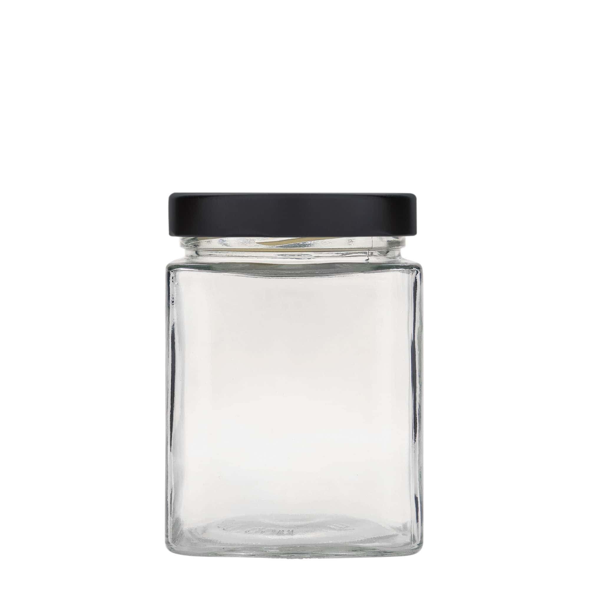 580 ml keturkampis stiklainis „Ikarus“, anga: Deep-Twist-Off (DTO 82)