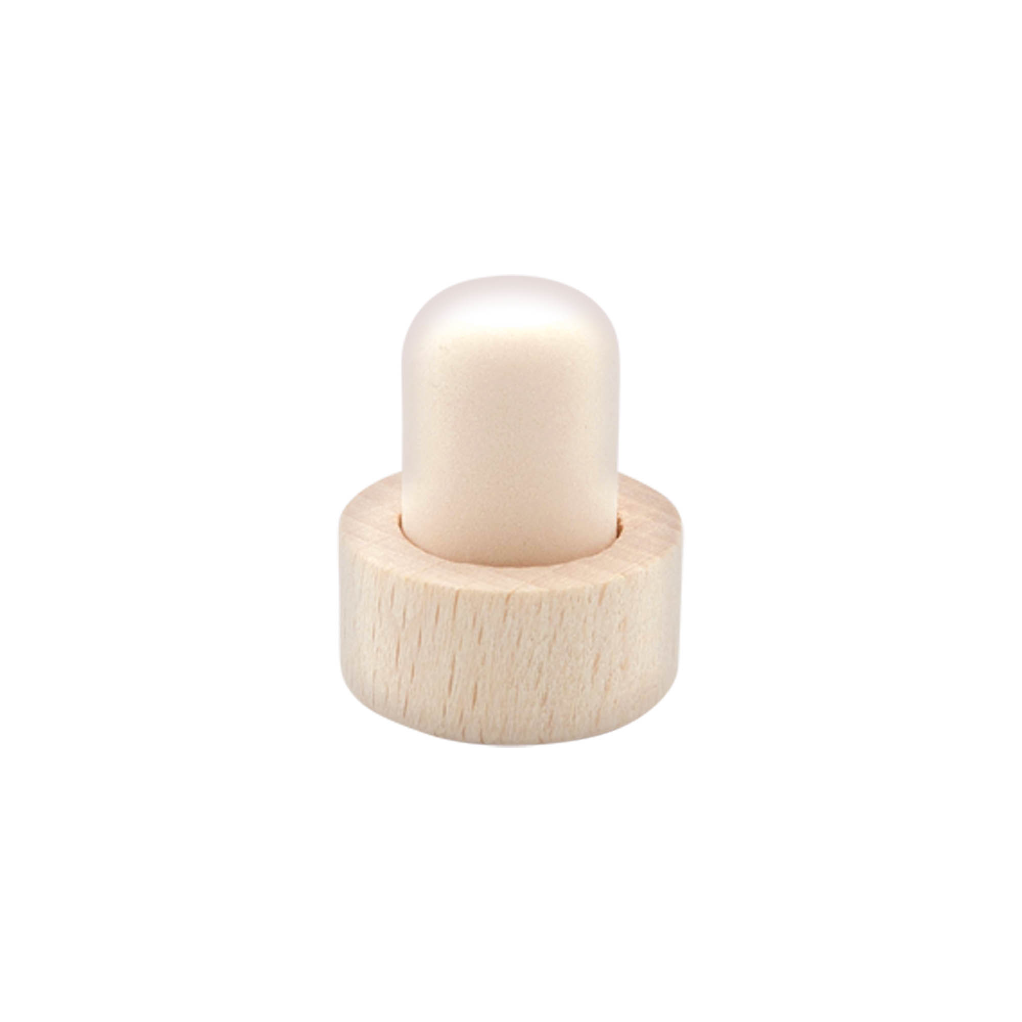 Rankenėlės kamštis 18 mm, mediena/plastikas, burnai: kamštis