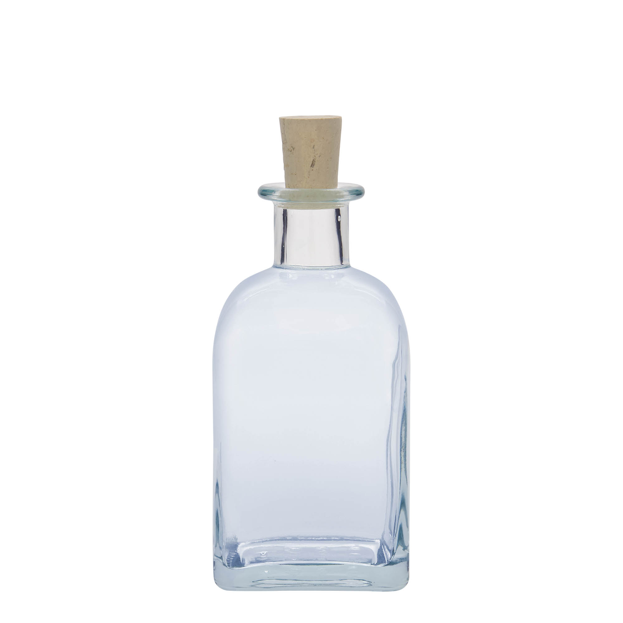 350 ml stiklinis butelis Apotheker Carré, kvadratinis, anga: kamštis 350 ml stiklinis butelis Apotheker Carré, kvadratinis, anga: kamštis