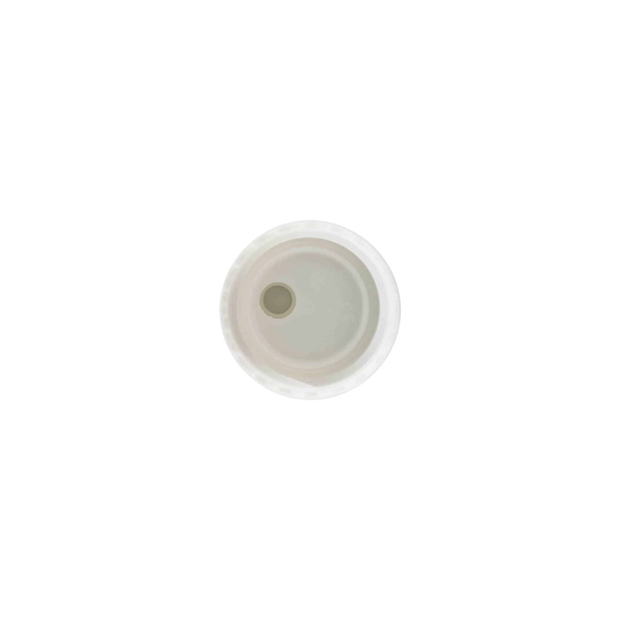 Varžtinis uždarymas Disc Top, PP plastikas, baltas, skersmuo: 24/410
