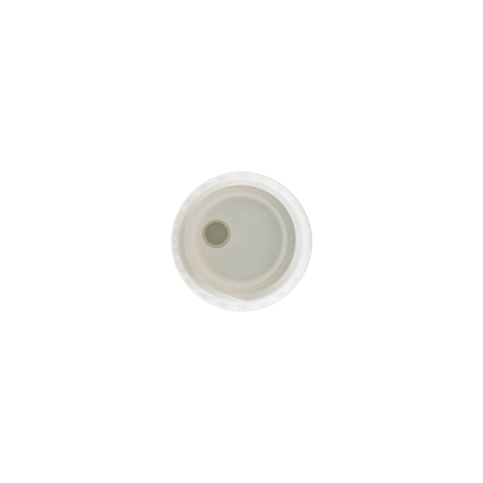 Varžtinis uždarymas Disc Top, PP plastikas, baltas, skersmuo: 24/410