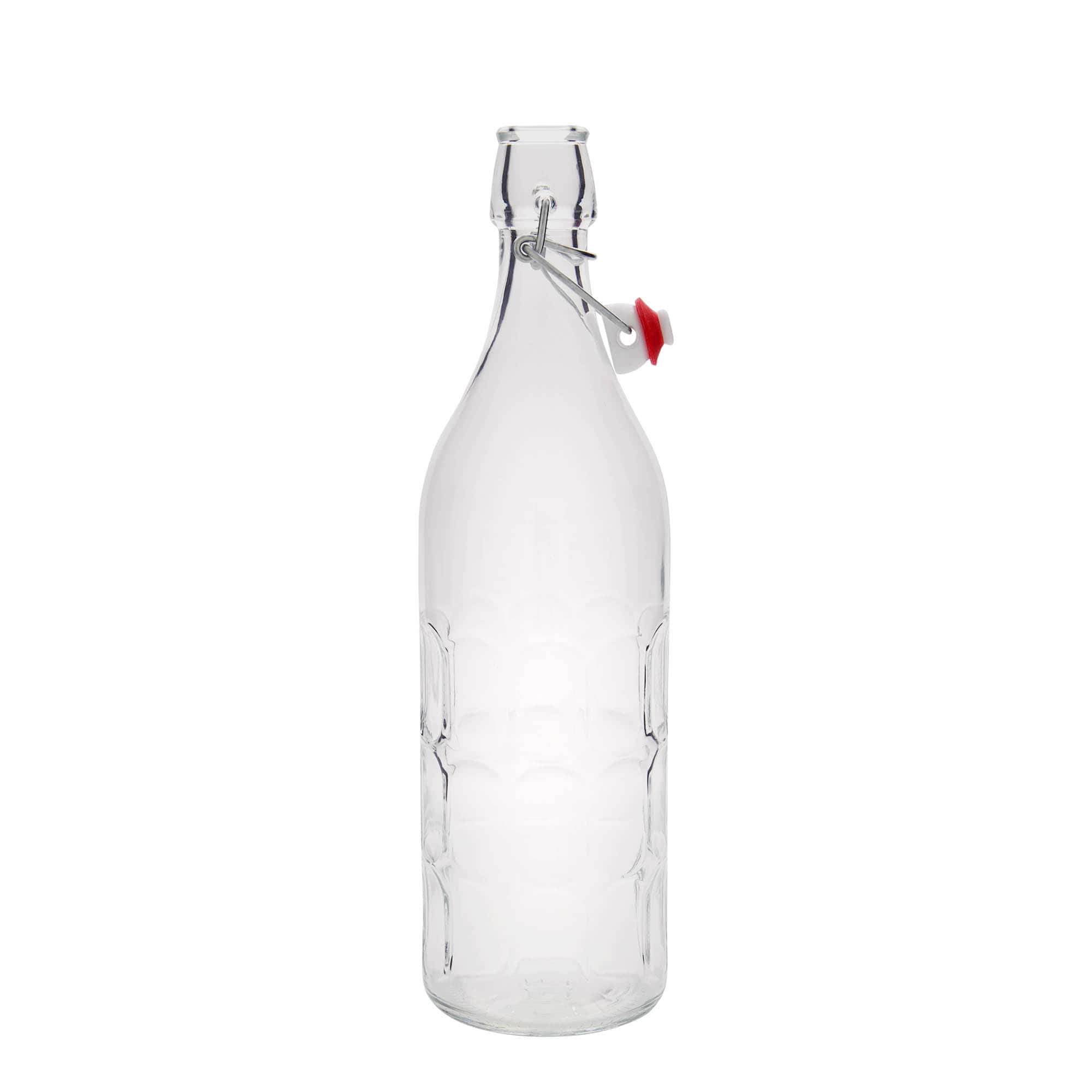1.000 ml stiklinis butelis Moresca, burna: lankinio uždarymo sistema 1.000 ml stiklinis butelis Moresca, burna: lankinio uždarymo sistema