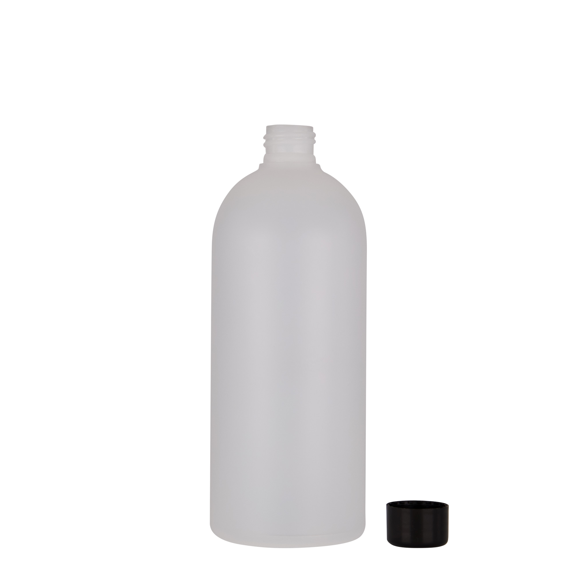 500 ml plastikinis butelis „Tuffy“, HDPE, natūralus, anga: 24/410 500 ml plastikinis butelis „Tuffy“, HDPE, natūralus, anga: 24/410