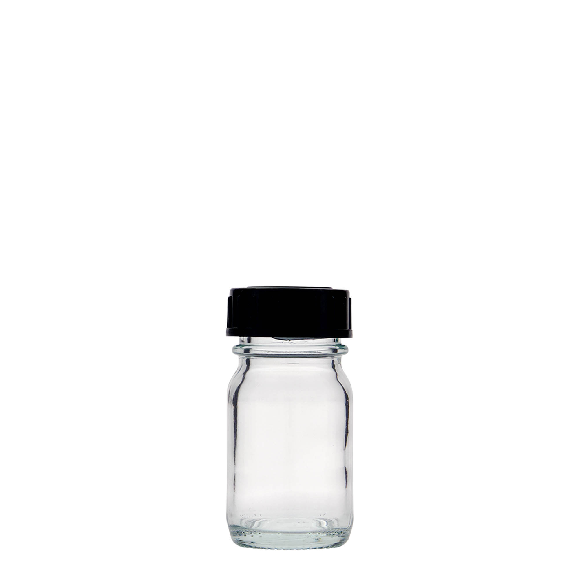 30 ml plataus kaklo stiklainis, anga: DIN 32 30 ml plataus kaklo stiklainis, anga: DIN 32