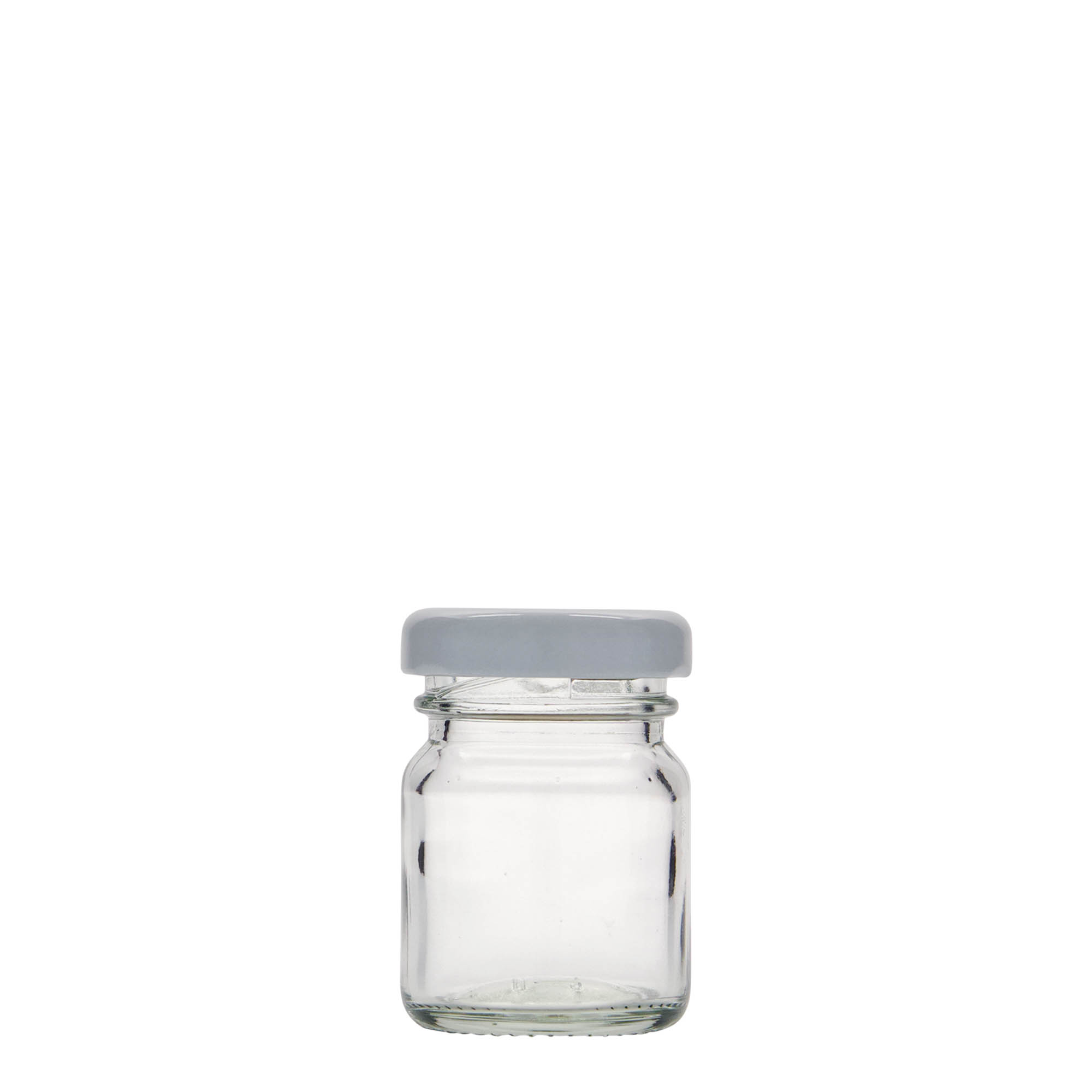 45 ml aukštas apvalus stiklas, burna: Twist-Off (TO 38)